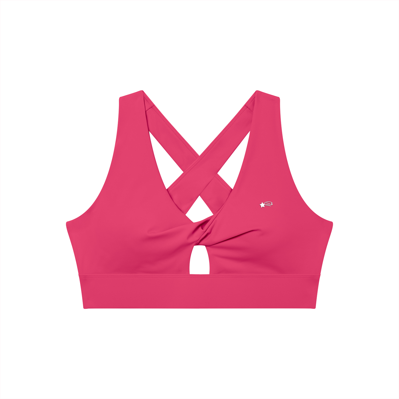 MountainStarGalaxy Women's Twist Front V-Neck Sports Bra