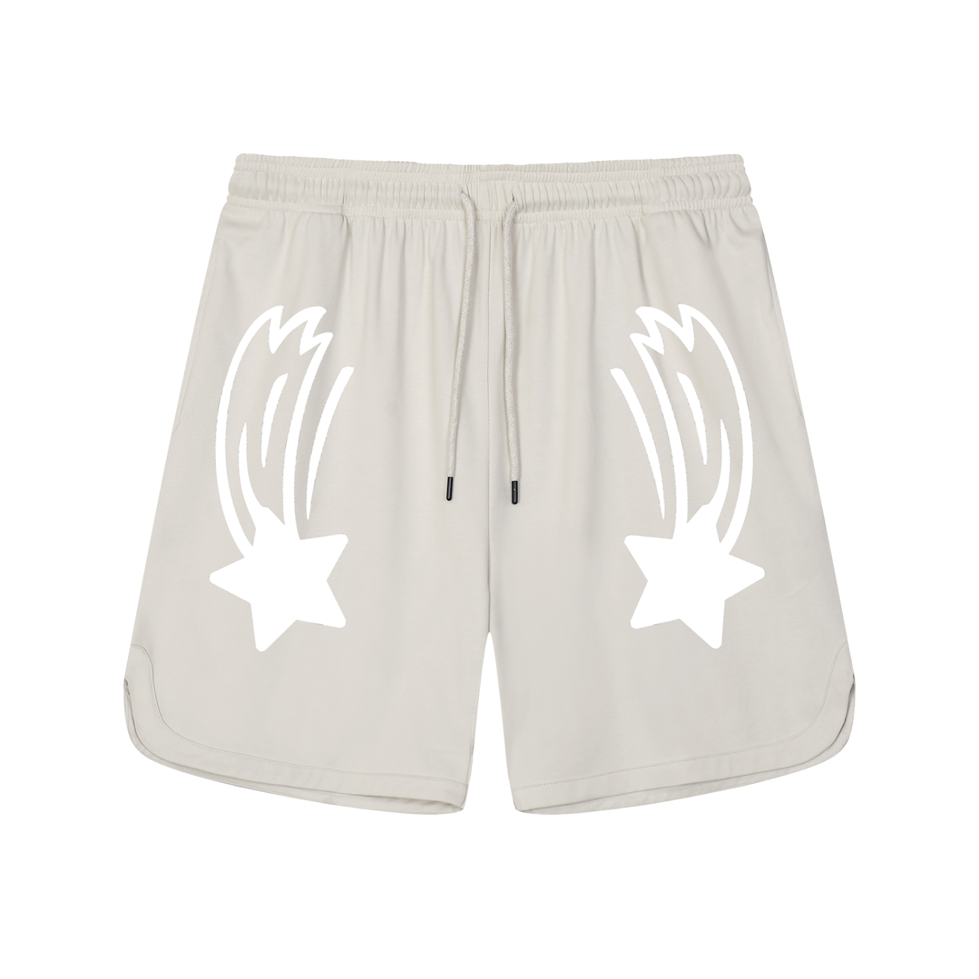 MountainStarGalaxy Unisex Mesh-Lined Quick-Dry Performance Shorts Grayish White