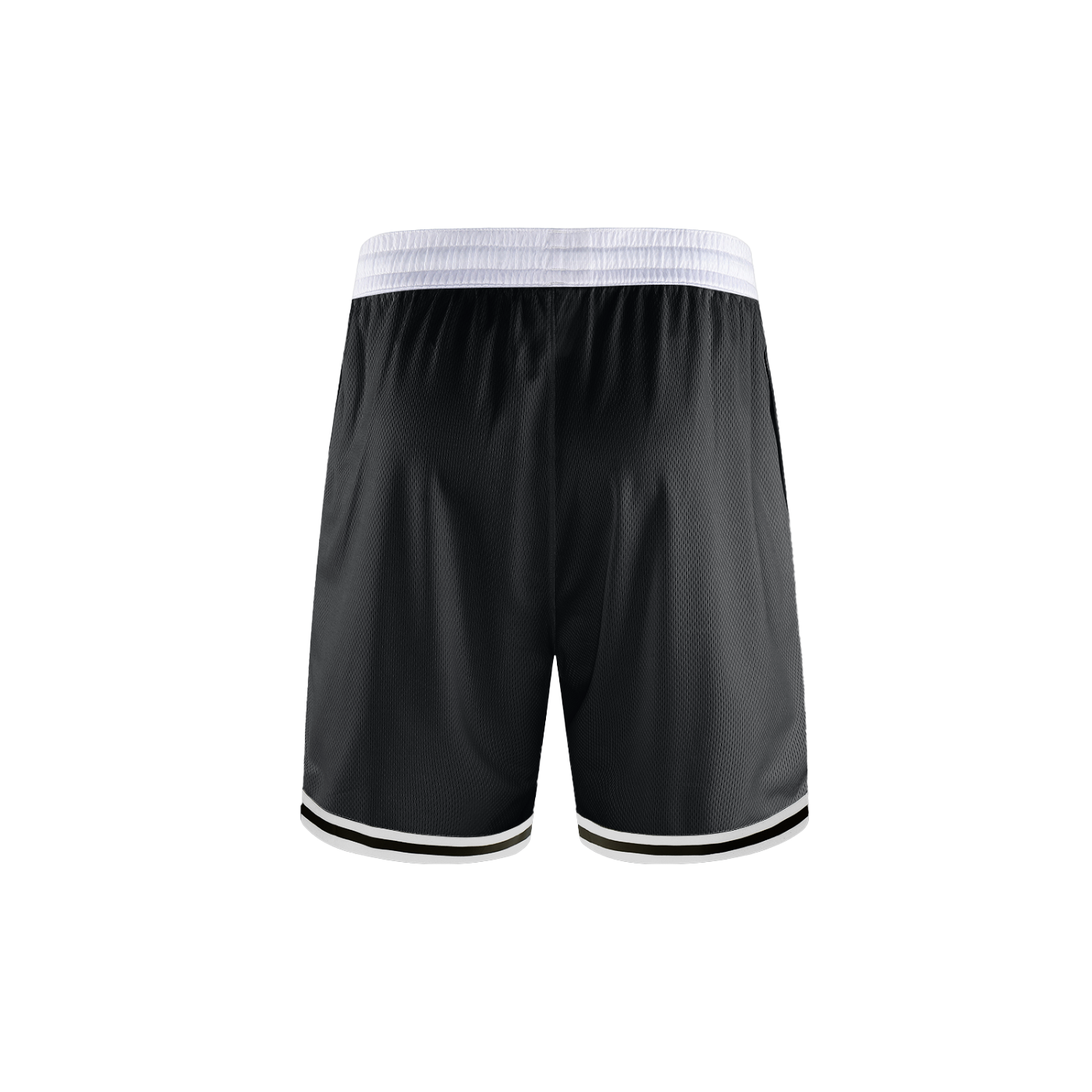MountainStarGalaxy Men’s Classic Stripe Trim Basketball Shorts Black