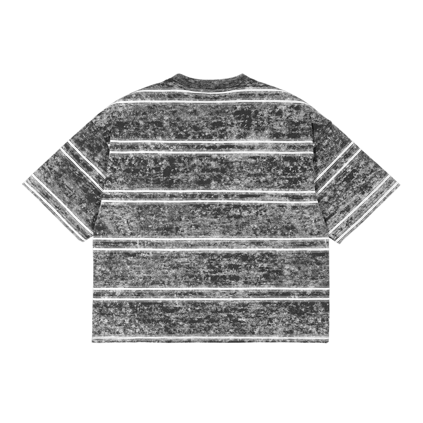 MountainStarGalaxy Unisex Snow Washed Striped Boxy T-Shirt Gray