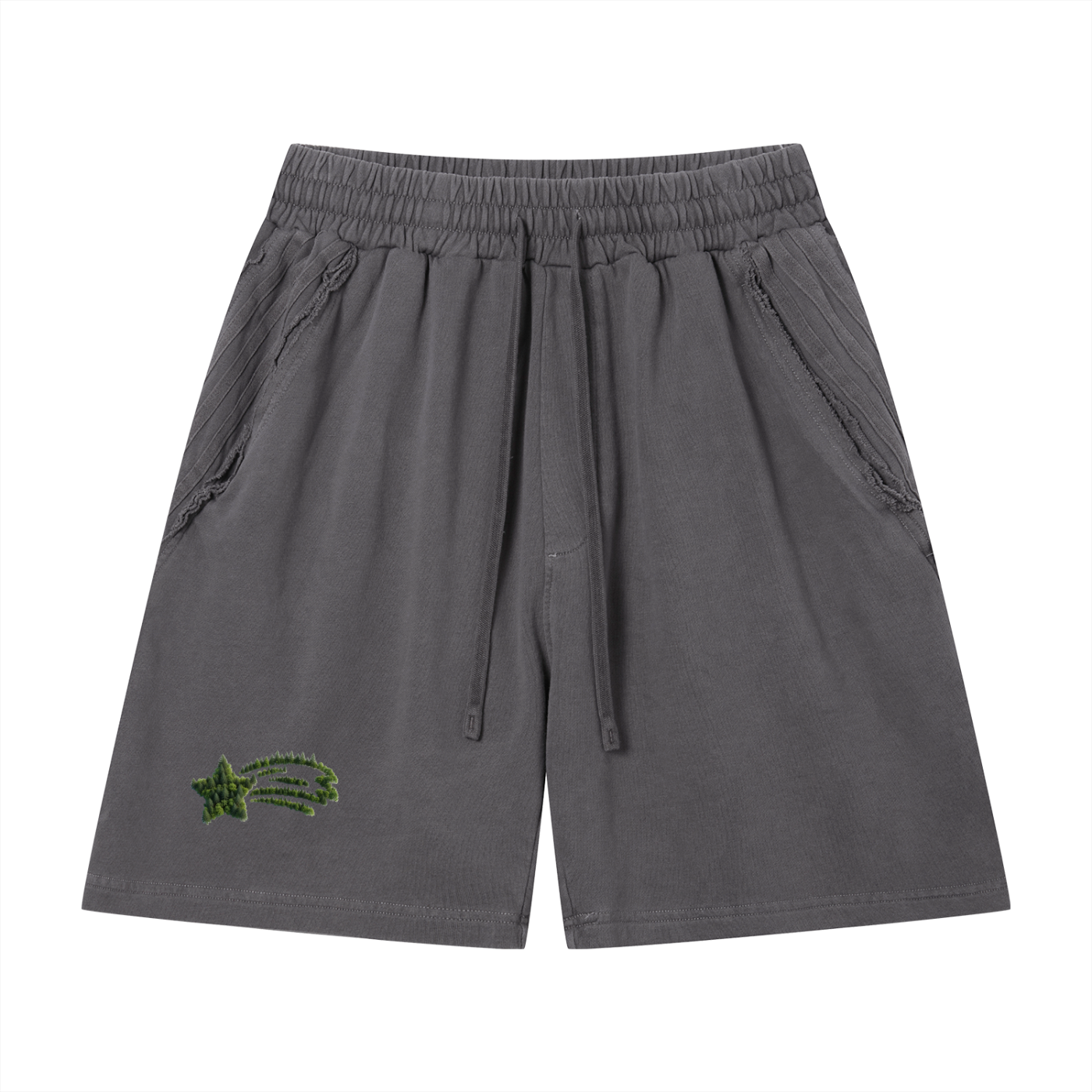 MountainStarGalaxy Vintage Wash Raw Edge Shorts