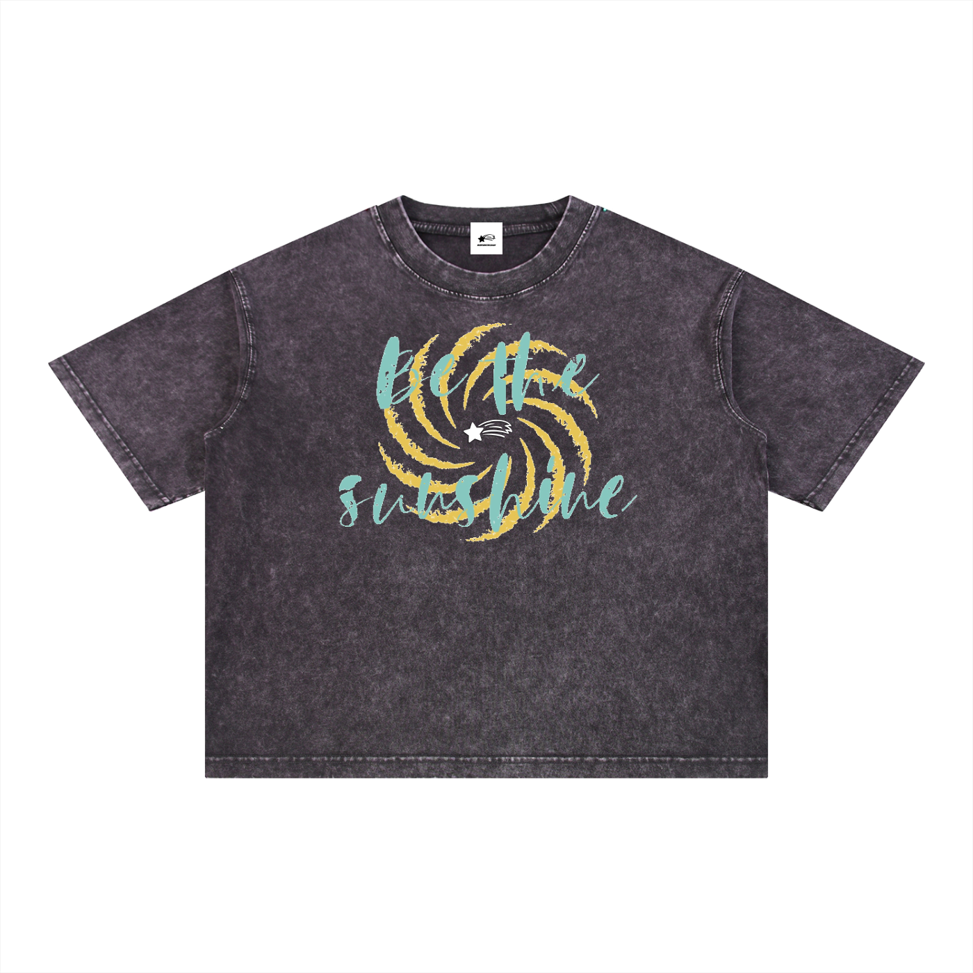 MountainStarGalaxy Unisex Mineral Wash Boxy Cotton T-Shirt