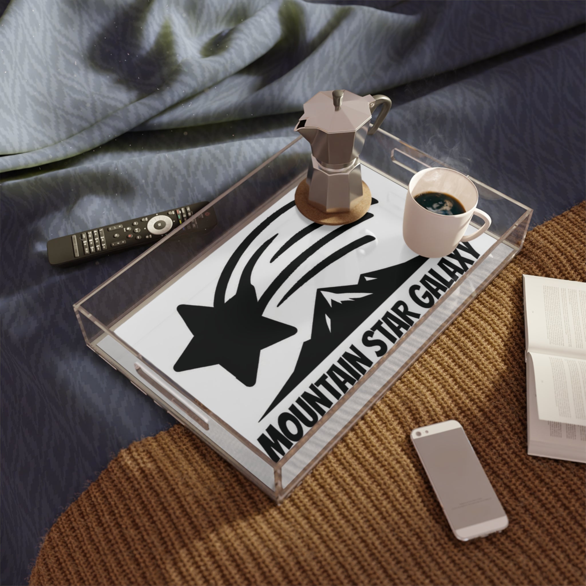 MountainStarGalaxy Acrylic Serving Tray 11" x 17" Clear