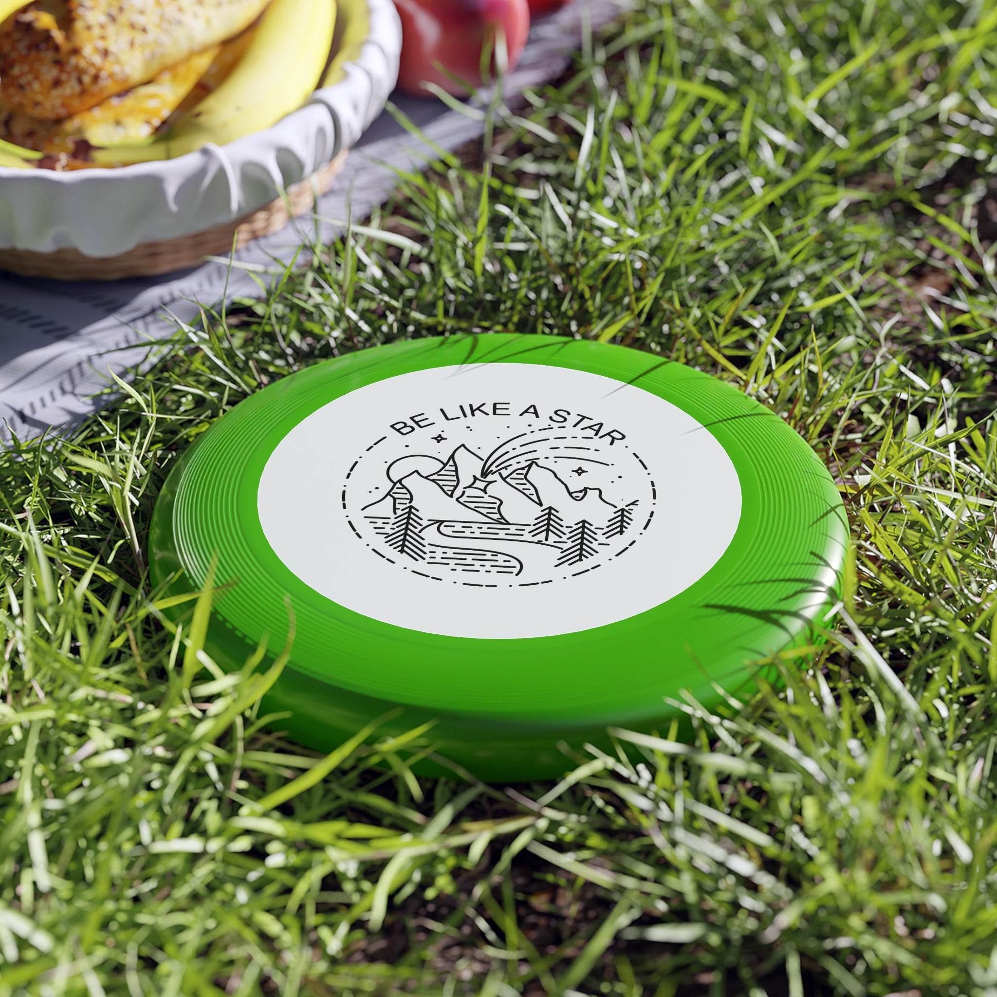 MountainStarGalaxy Frisbee — 'Be Like A Star' Throw Disc Green 10.9"