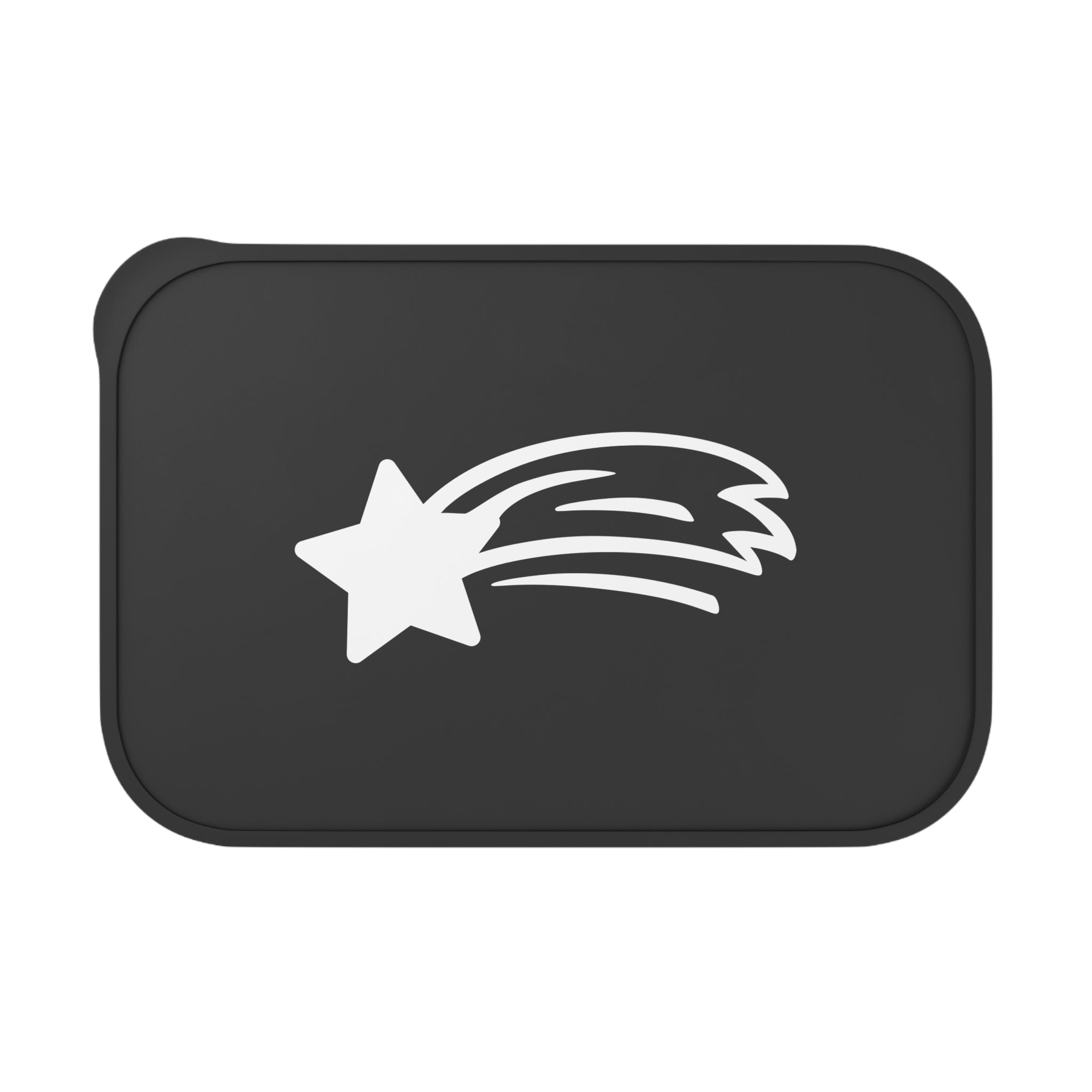 MountainStarGalaxy PLA Bento Box with Utensils – Eco Lunch Container Black 7.4" x 5.1" x 2.3"