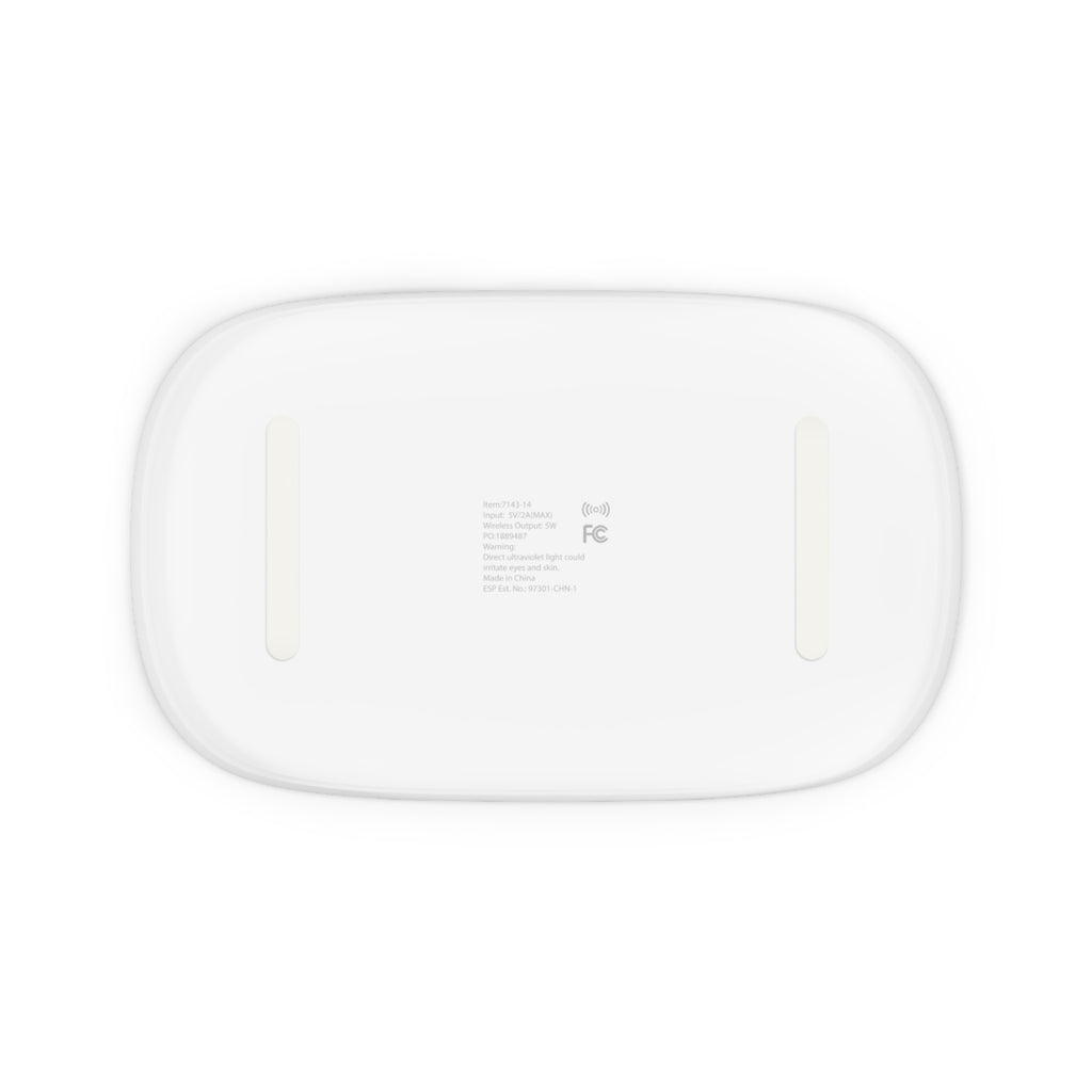 MountainStarGalaxy Space Planet UV Phone Sanitizer & Wireless Charging Pad White One size