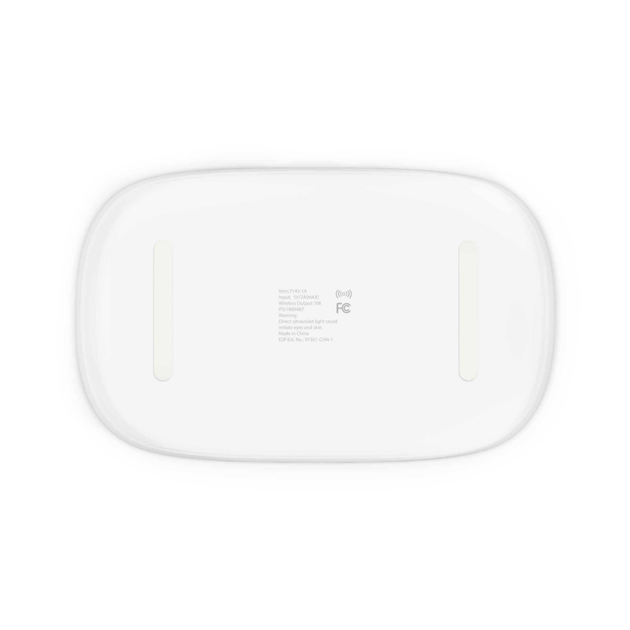 MountainStarGalaxy Space Planet UV Phone Sanitizer & Wireless Charging Pad White One size