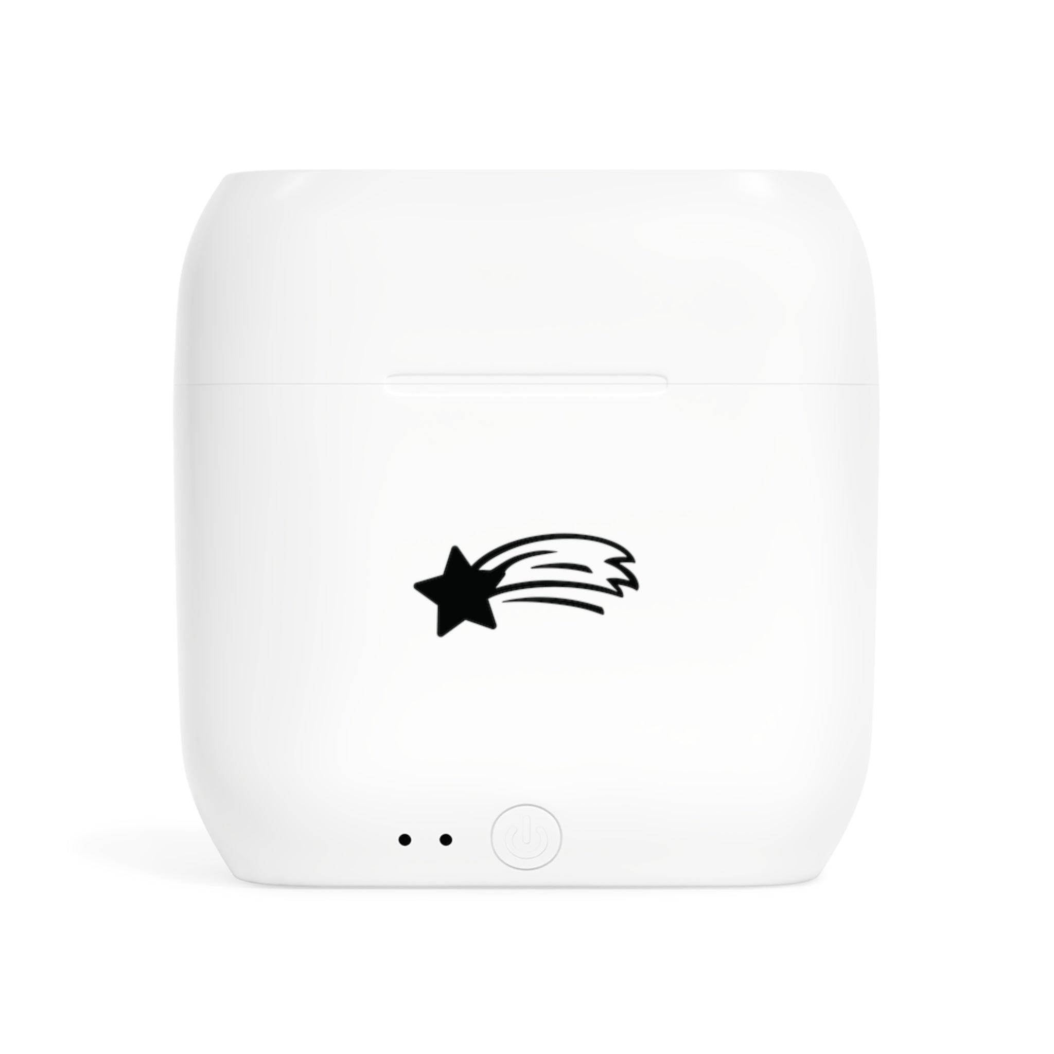 MountainStarGalaxy Wireless Earbuds With Case with Sunset Mountain Landscape Design White One size