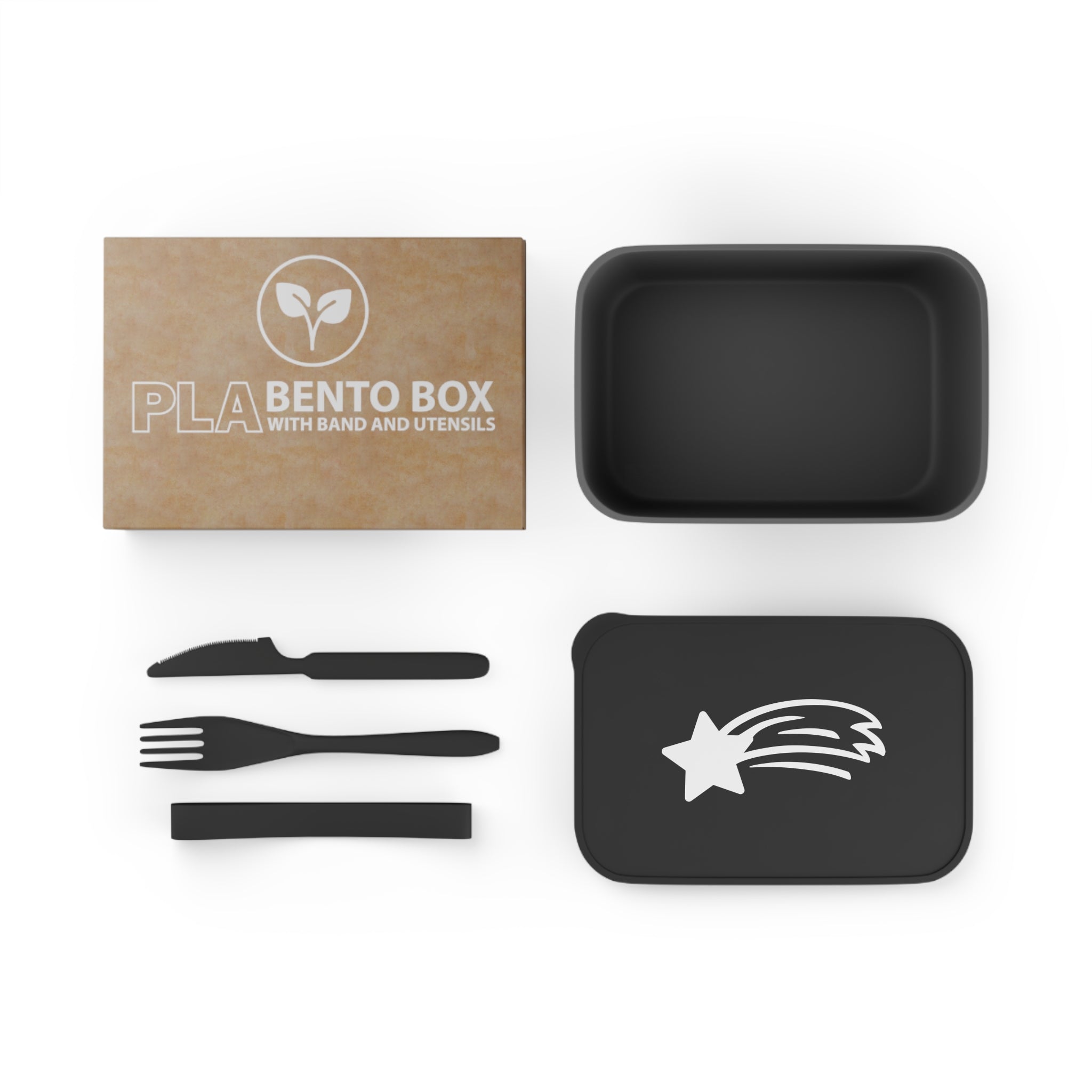 MountainStarGalaxy PLA Bento Box with Utensils – Eco Lunch Container