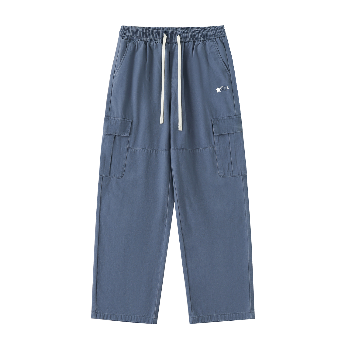 MountainStarGalaxy Men’s Drawstring Waist Straight-Leg Cargo Pants