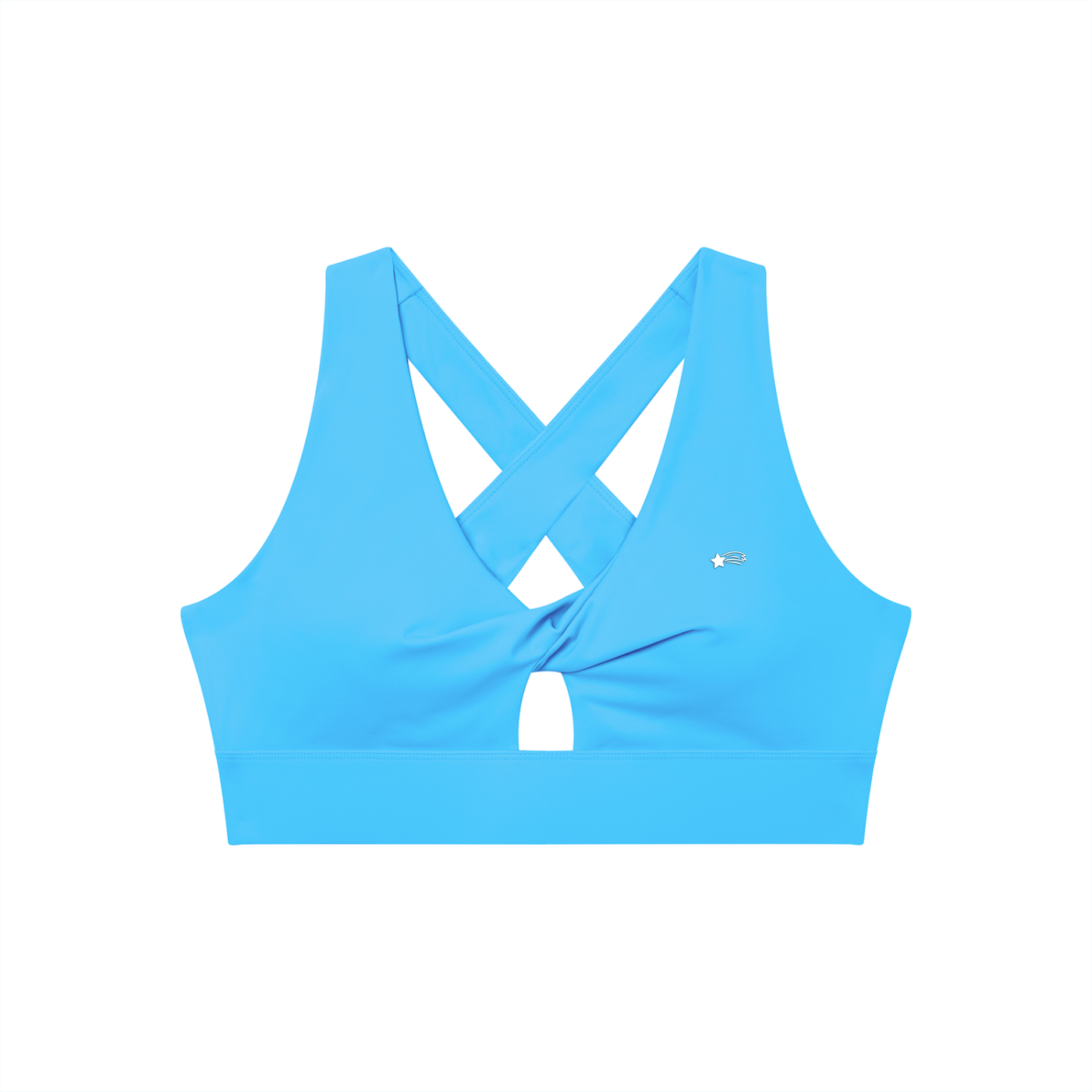 MountainStarGalaxy Women's Twist Front V-Neck Sports Bra