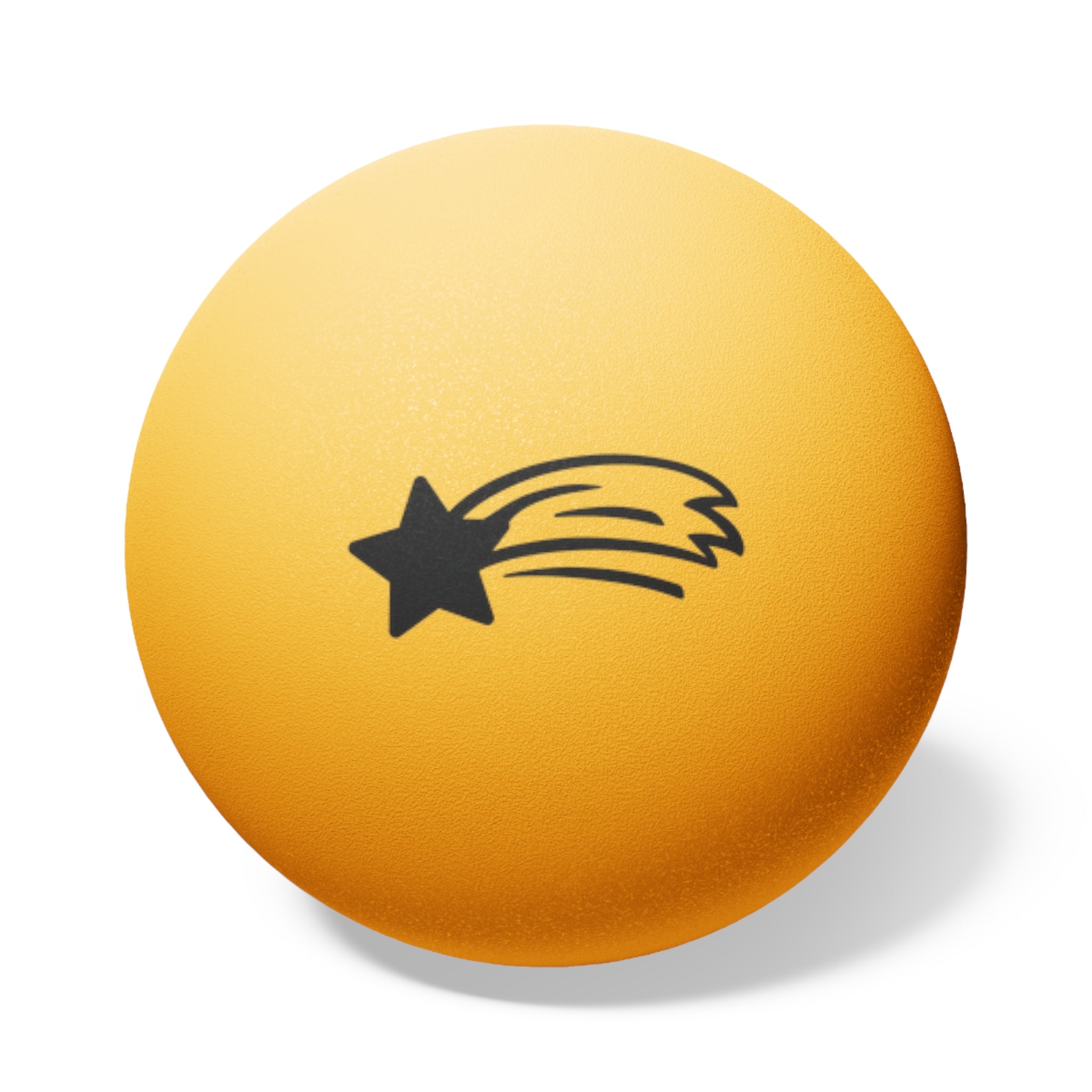 MountainStarGalaxy Ping Pong Balls (6-Pack) — Comet Logo Table Tennis Balls Orange 1.6" 6 pcs