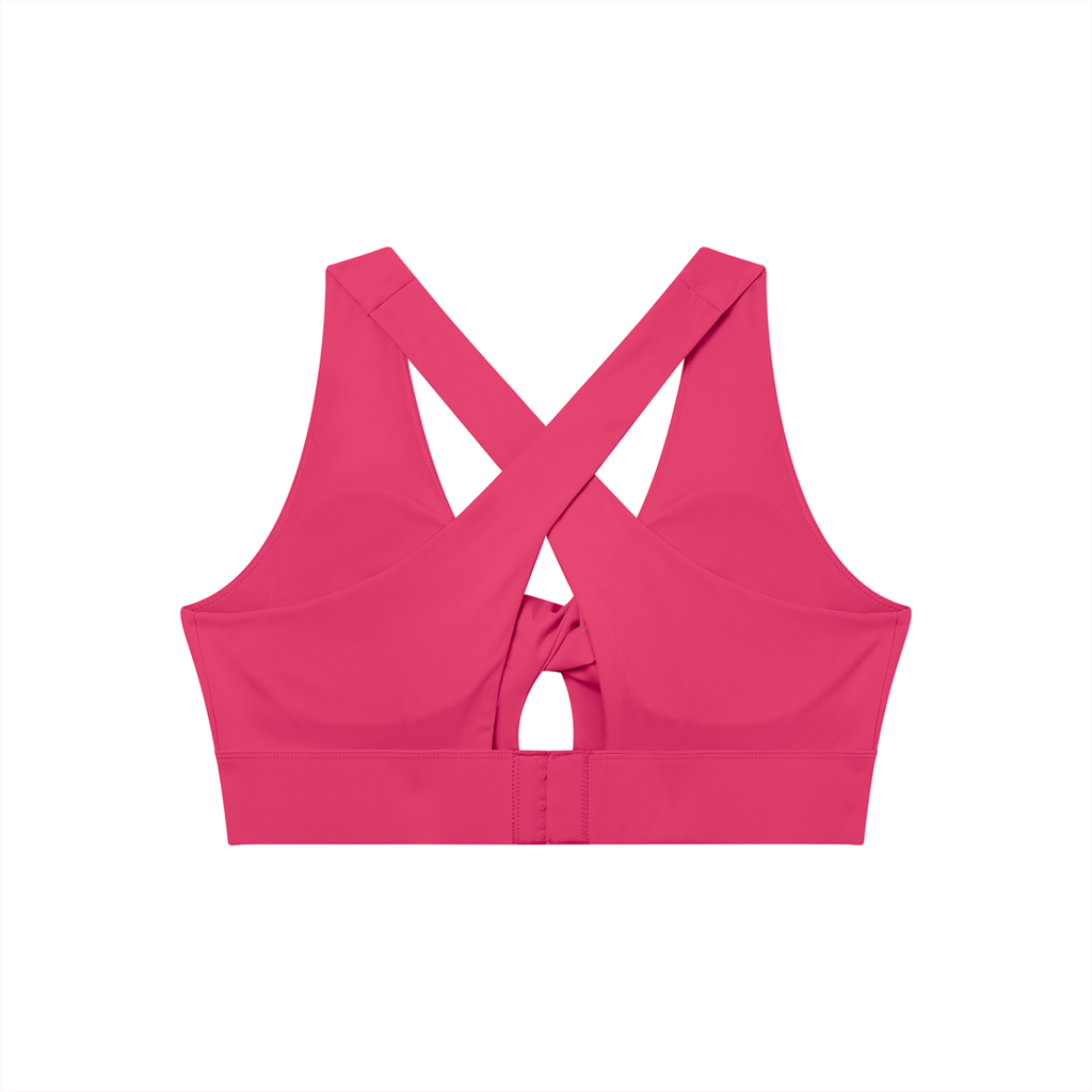 MountainStarGalaxy Women's Twist Front V-Neck Sports Bra