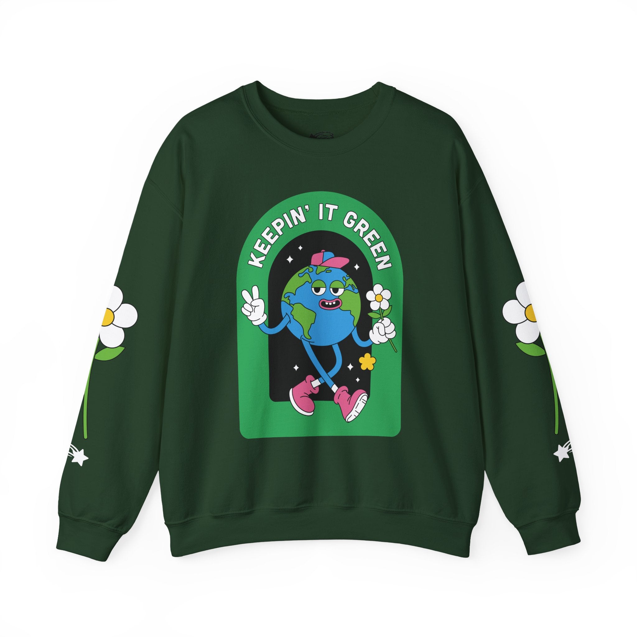MountainStarGalaxy Unisex Sweatshirt Forest Green