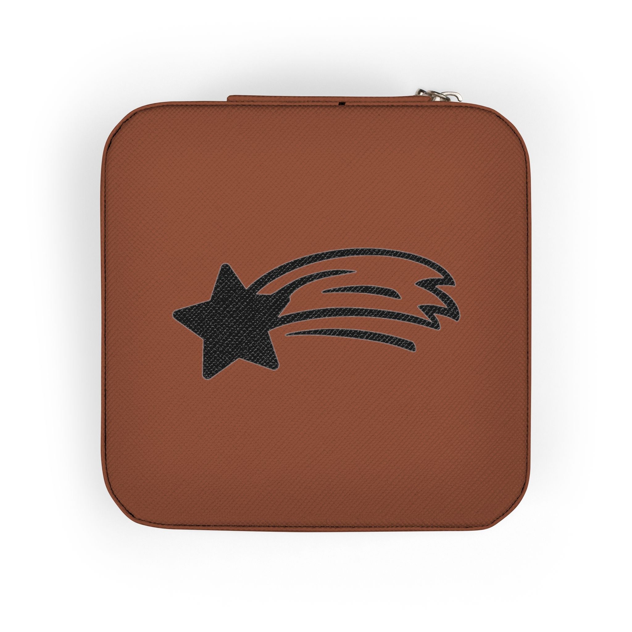 MountainStarGalaxy Travel Jewelry Case - Compact Pink Travel Jewelry Organizer with Ring Slots & Compartments