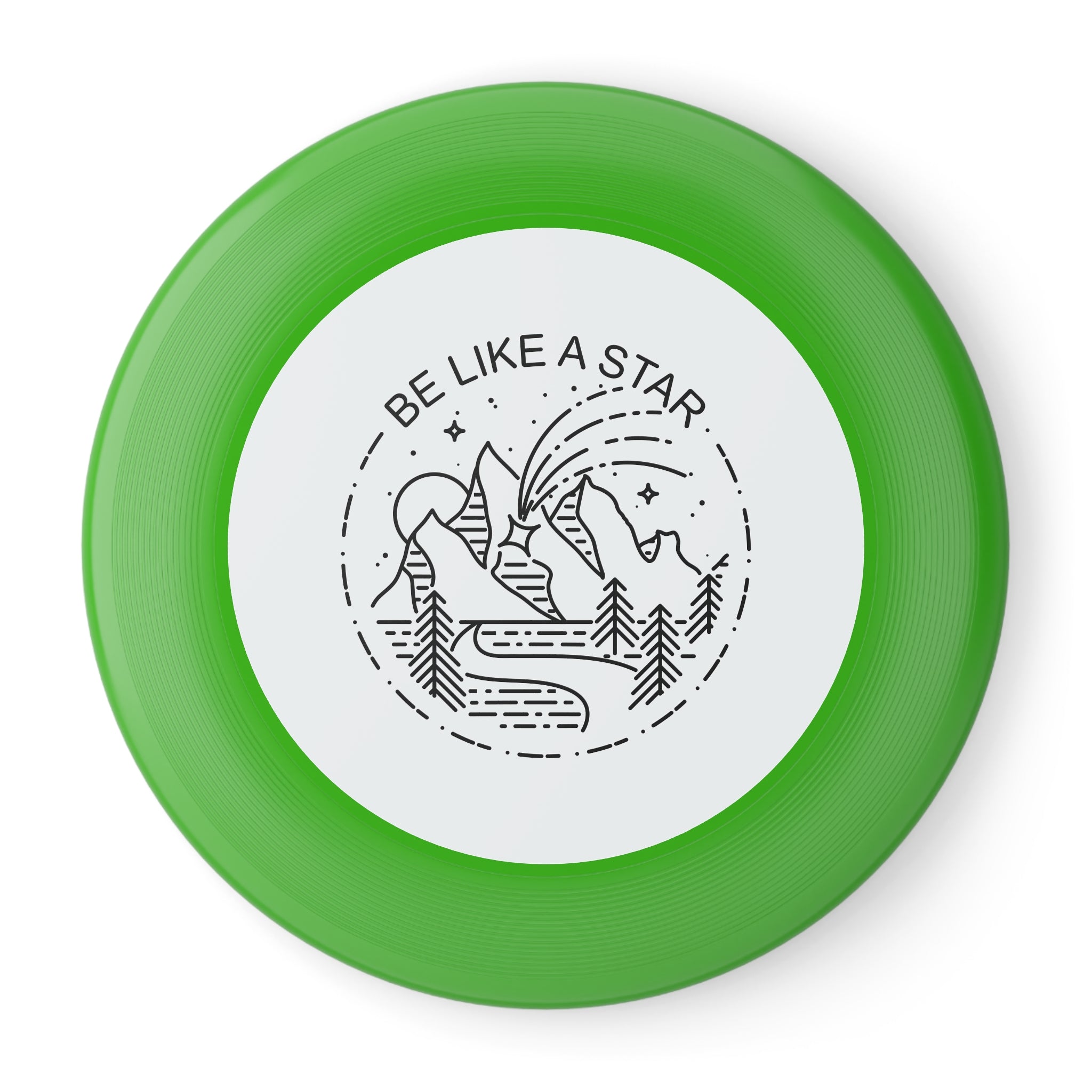 MountainStarGalaxy Frisbee — 'Be Like A Star' Throw Disc Green 10.9"