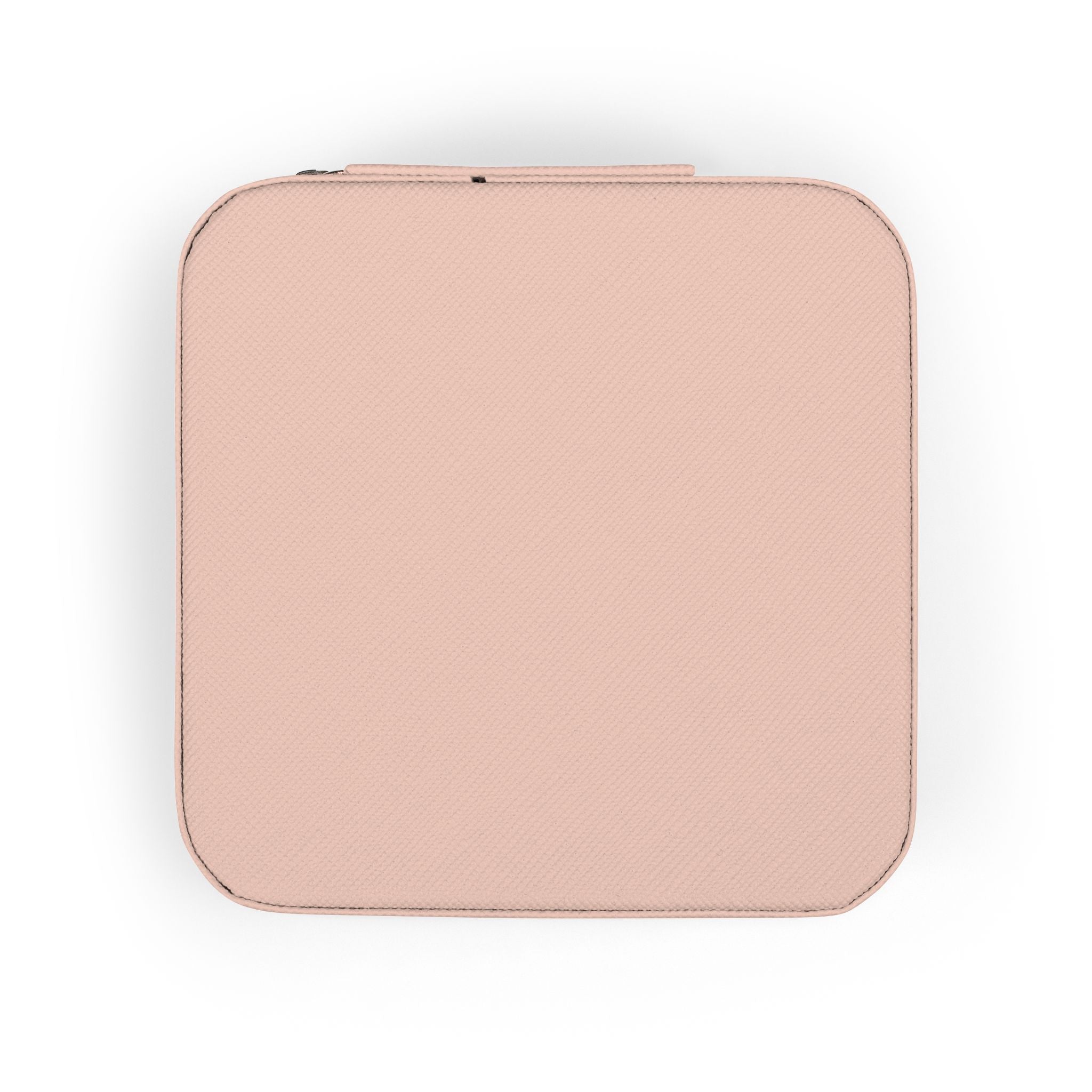 MountainStarGalaxy Travel Jewelry Case - Compact Pink Travel Jewelry Organizer with Ring Slots & Compartments