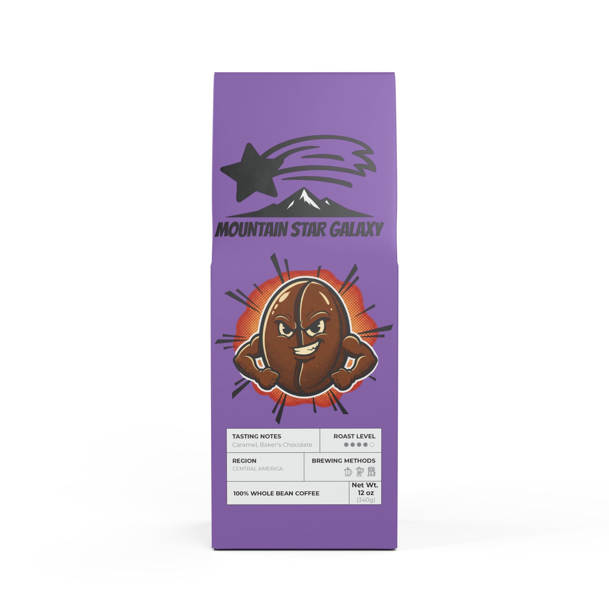 MountainStarGalaxy Flathead Valley Coffee Blend (Medium-Dark Roast) Whole Bean 12oz