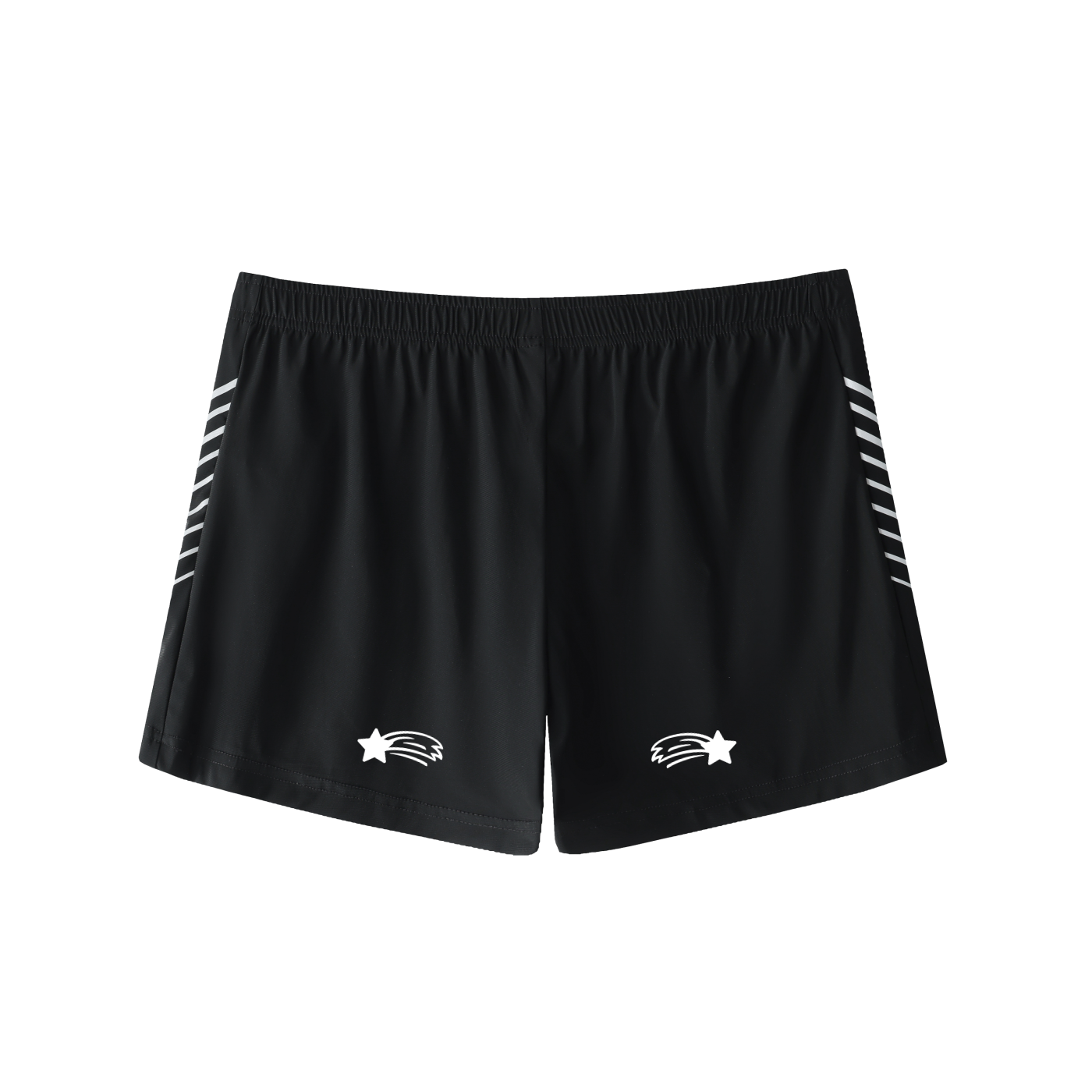 MountainStarGalaxy Men's Side-Stripe Performance Shorts Black