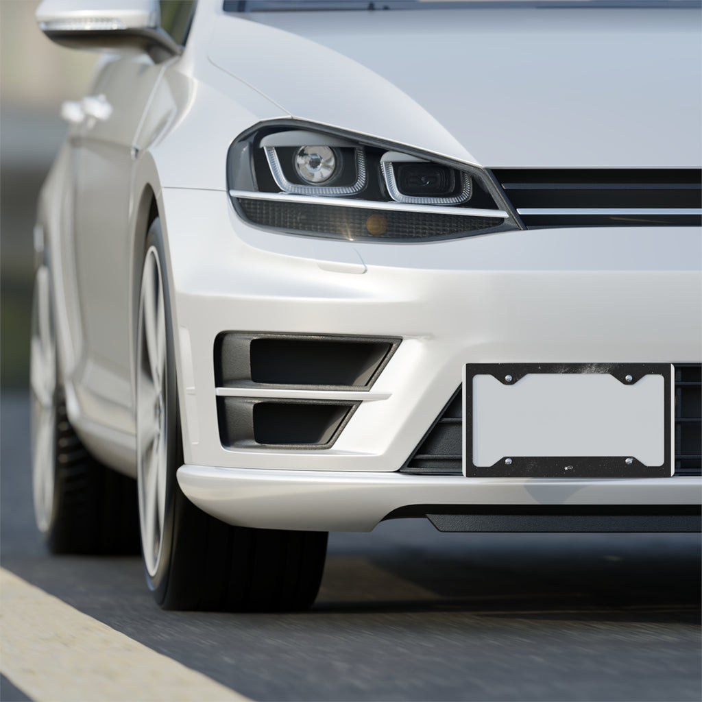 MountainStarGalaxy Stainless Metal License Plate Frame — Sleek Space Design