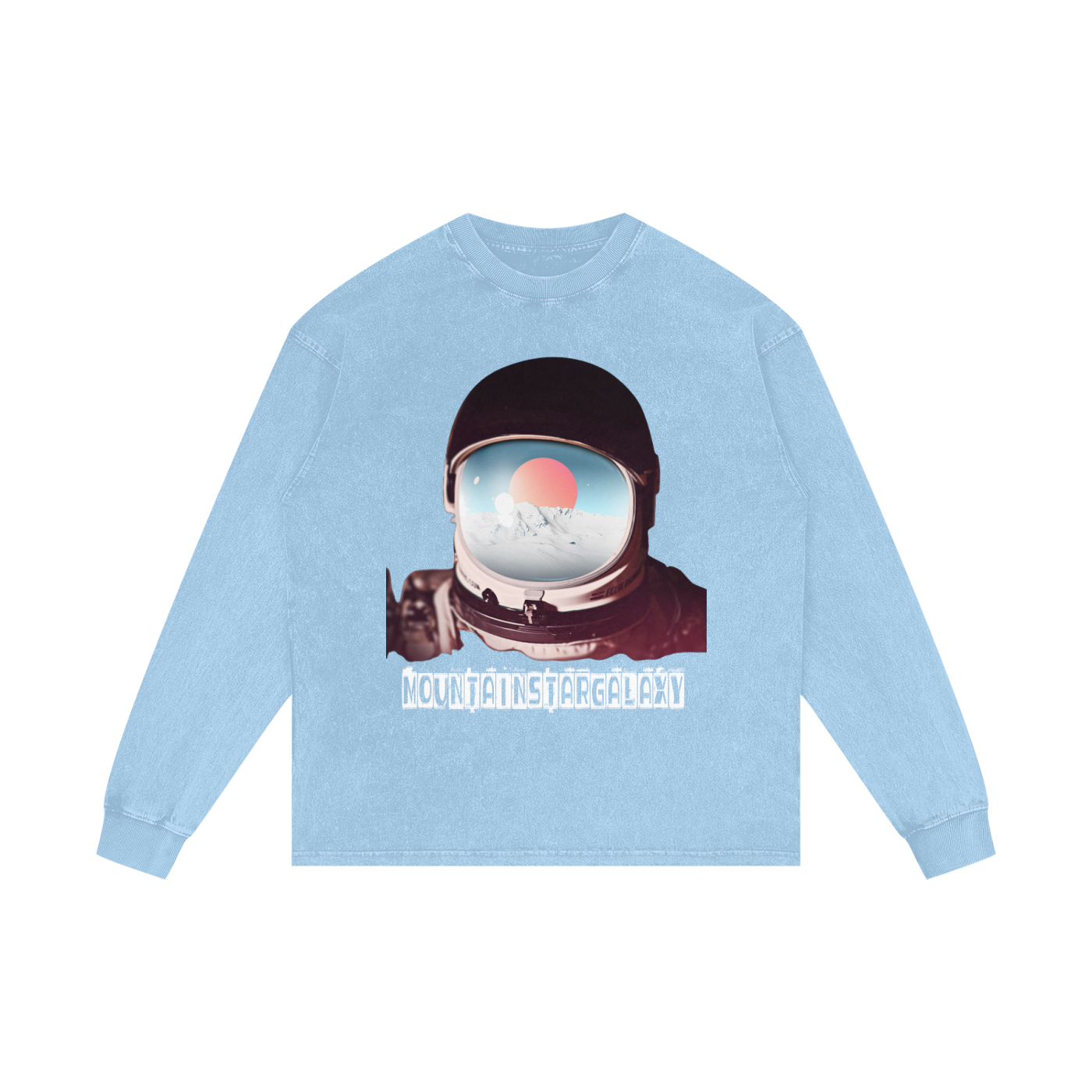 MountainStarGalaxy Acid Wash Oversize Long Sleeve T-Shirt
