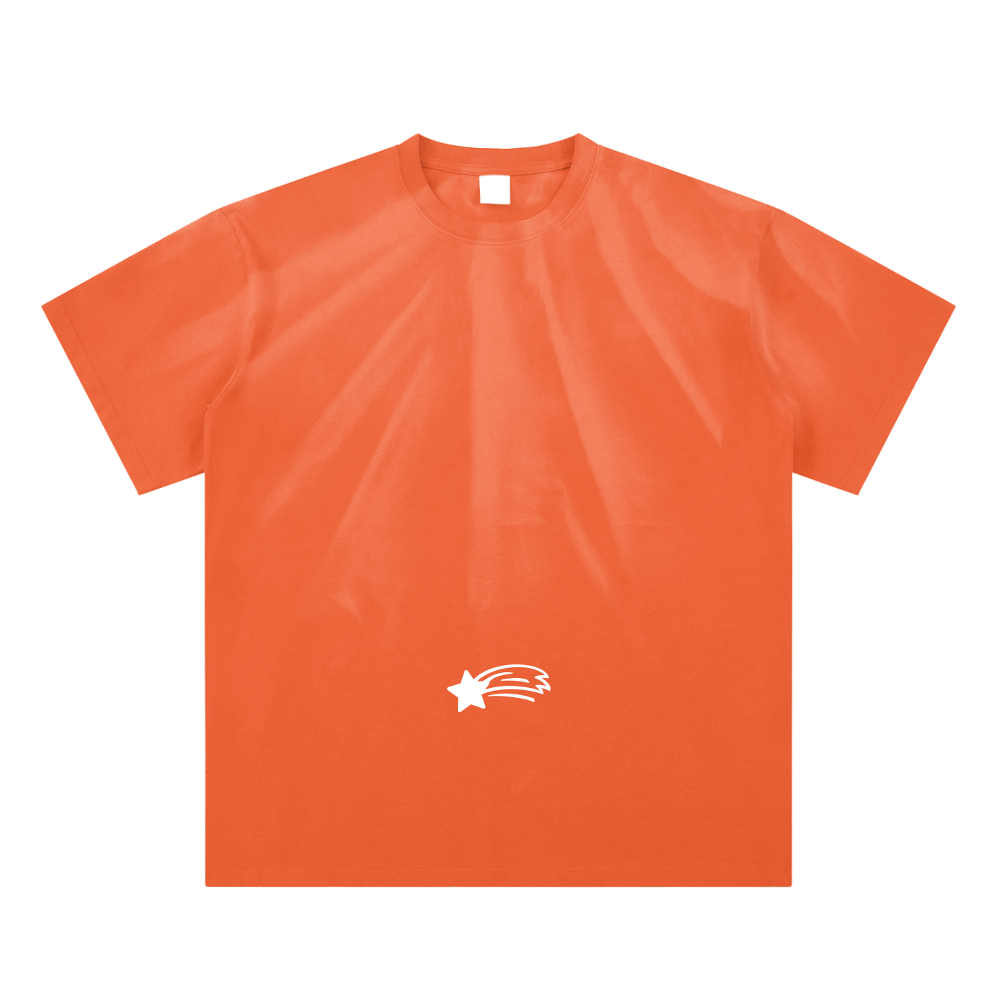 MountainStarGalaxy Unisex Hand-Scrunched Sun Fade Shirt Sweet Orange