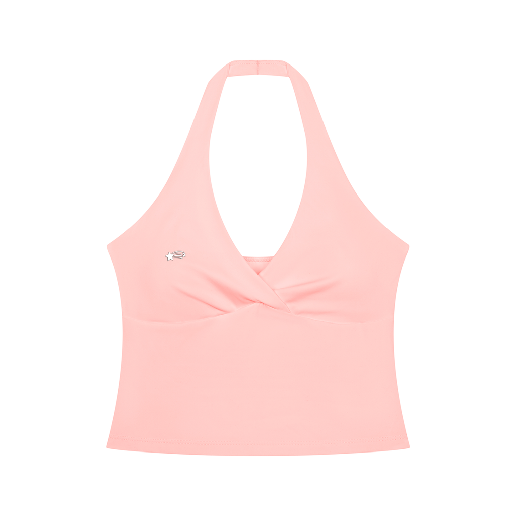 MountainStarGalaxy Women’s Ruched Halter Yoga Tank Top