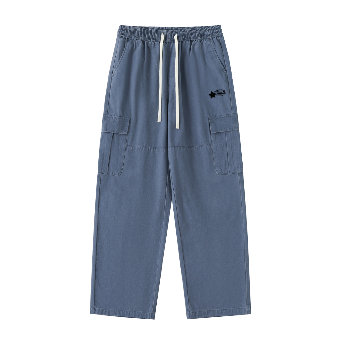 MountainStarGalaxy Men’s Drawstring Waist Straight-Leg Cargo Pants
