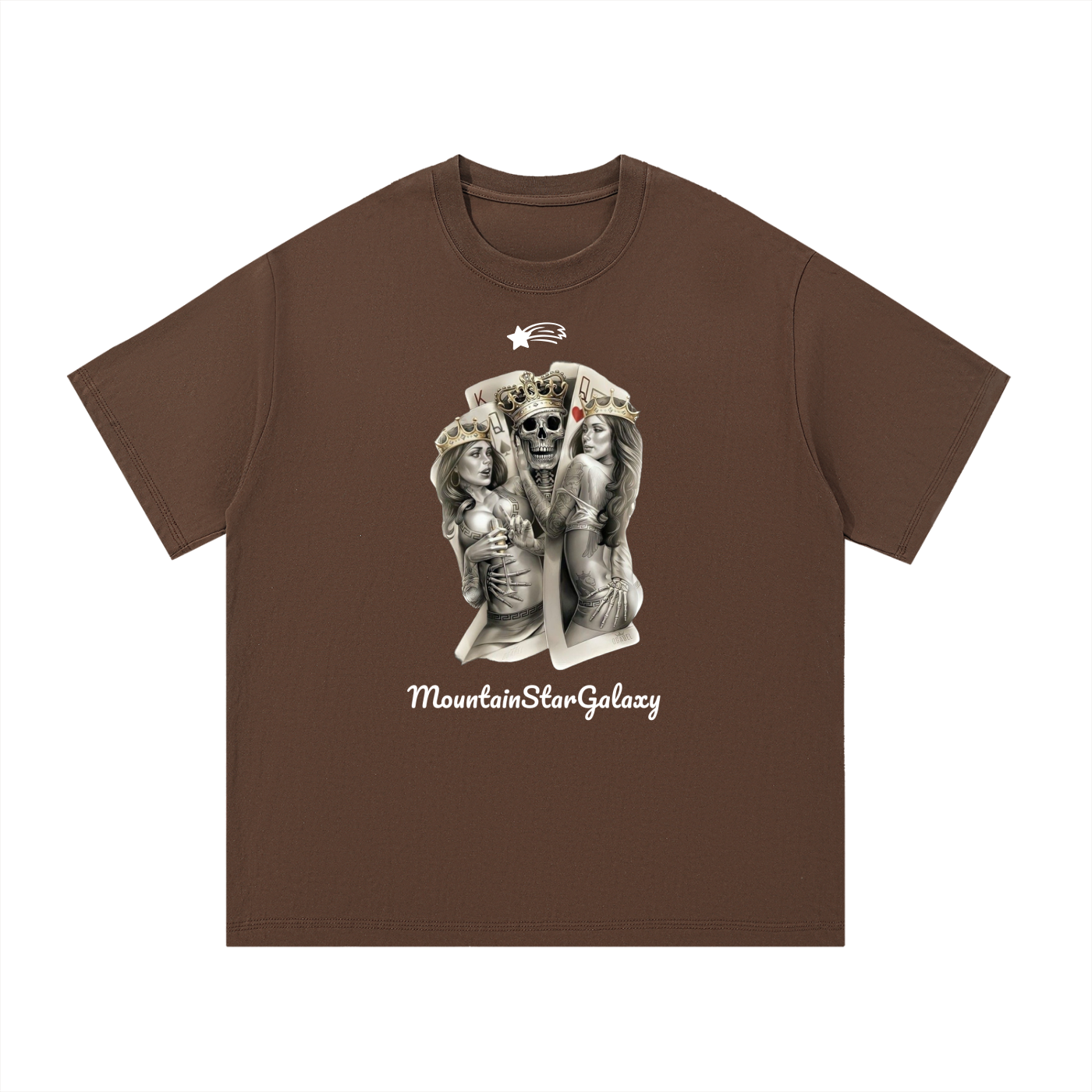 MountainStarGalaxy Unisex Essential Cotton Shirt Coffee