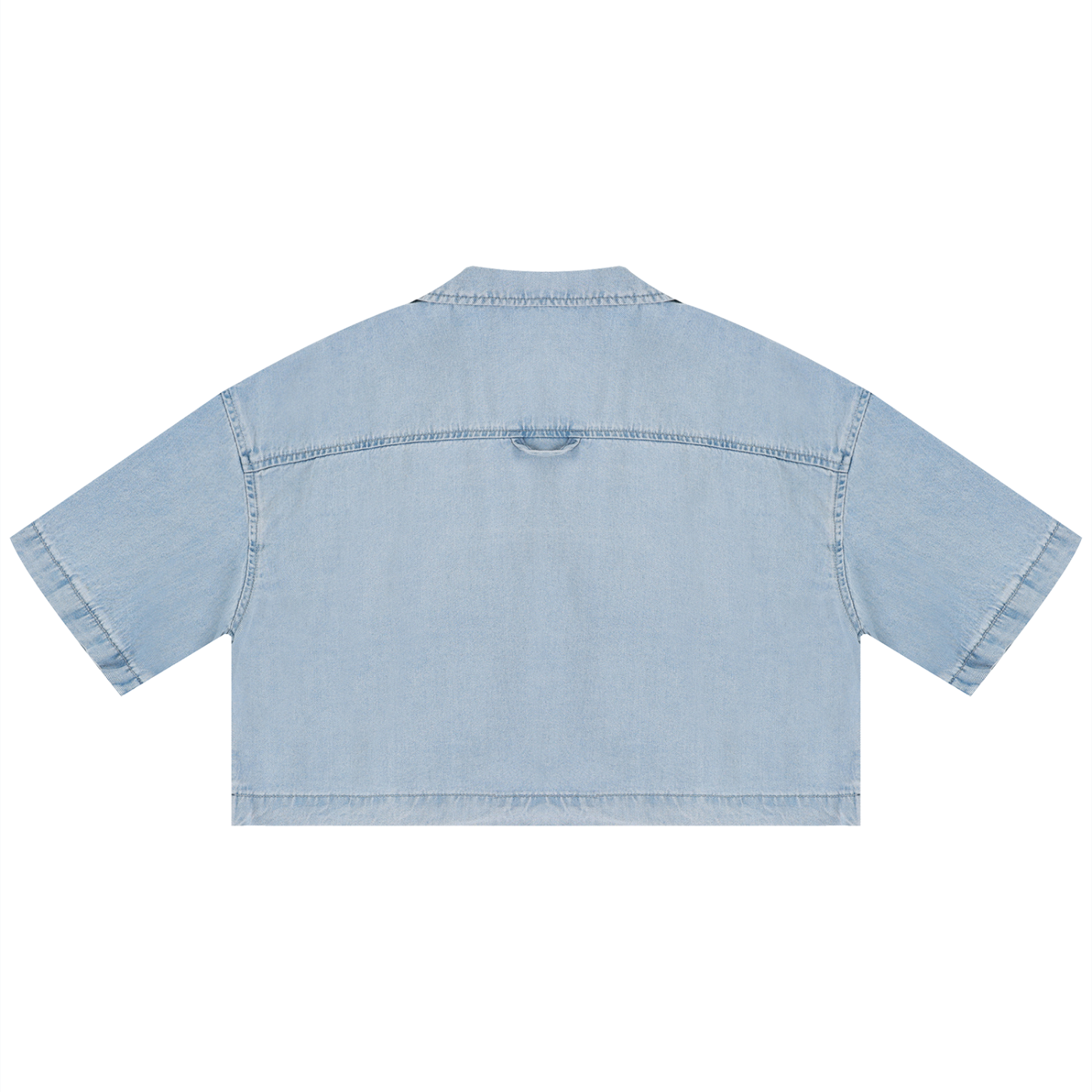 MountainStarGalaxy Women's Vintage Wash Boxy Cropped Shirt