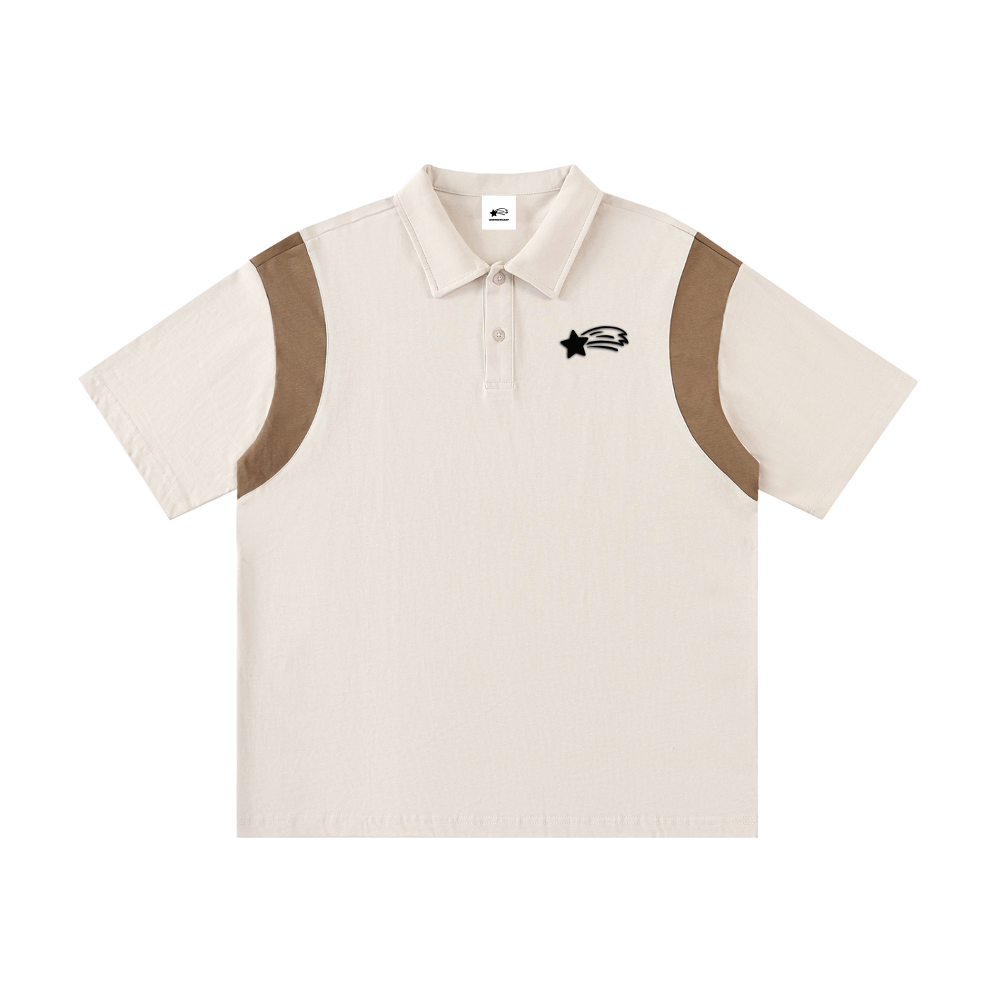 MountainStarGalaxy Unisex Cotton Contrast Panel Polo Shirt