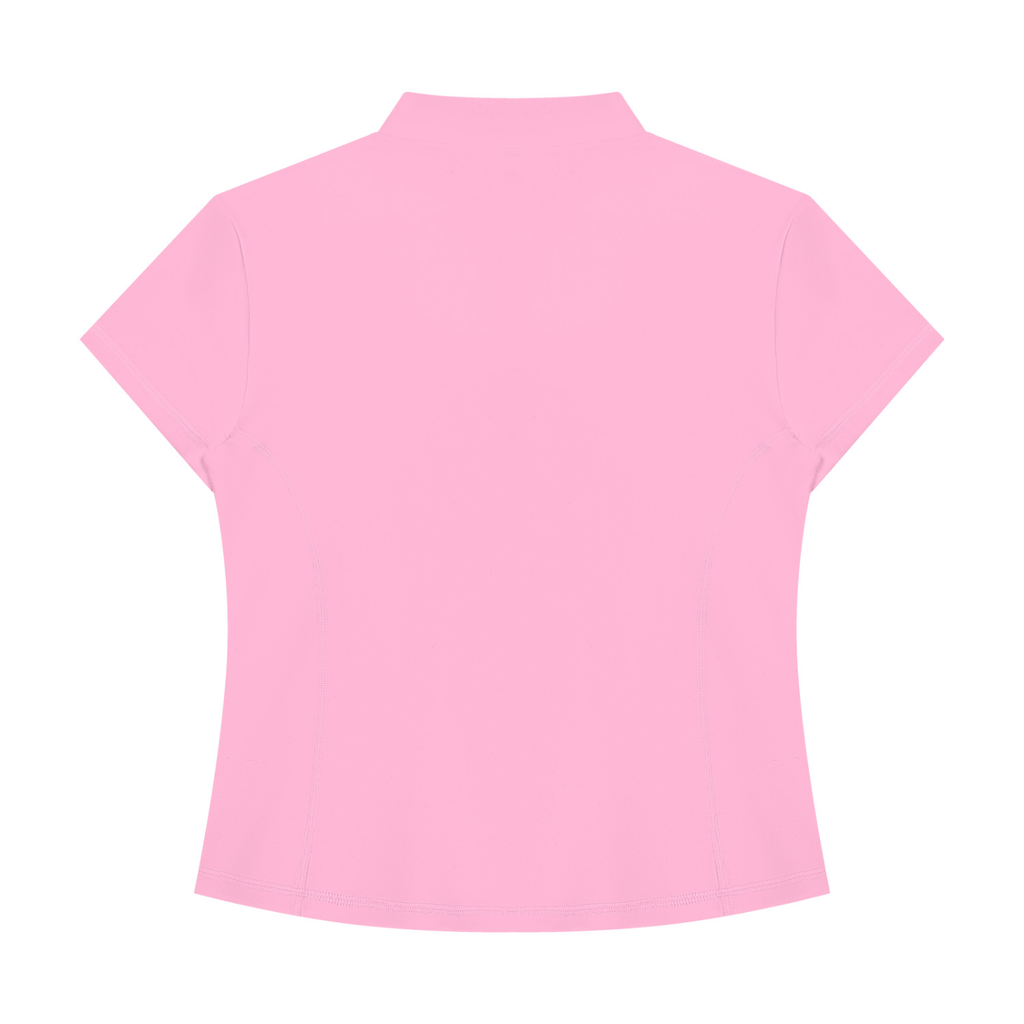 MountainStarGalaxy Women's Yoga Quarter-Zip Mock Neck T-Shirt