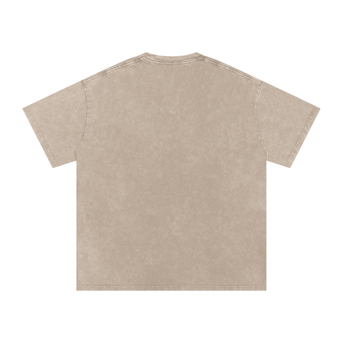 MountainStarGalaxy Unisex Snow Washed Oversized Cotton T-Shirt Khaki Ash