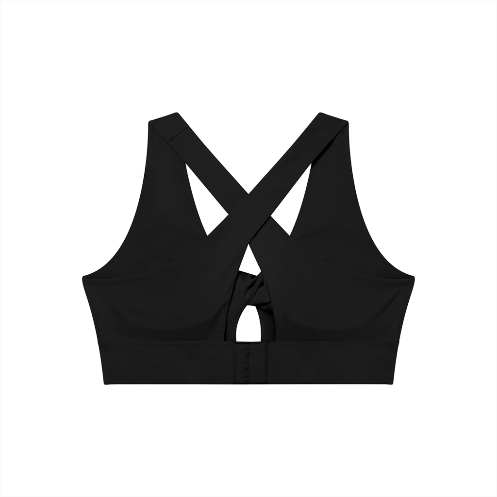 MountainStarGalaxy Women's Twist Front V-Neck Sports Bra