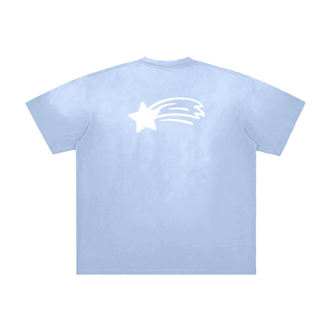 MountainStarGalaxy Unisex Vintage Washed Frayed Shirt Blue