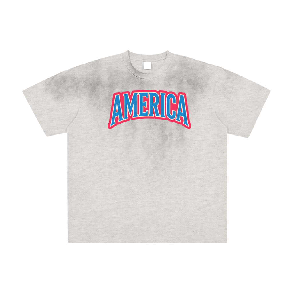 MountainStarGalaxy Unisex Vintage Washed Frayed Shirt Flower Gray