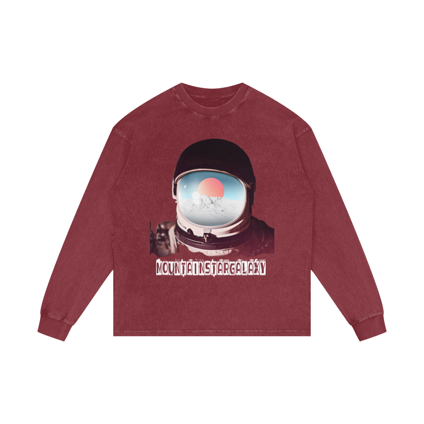 MountainStarGalaxy Acid Wash Oversize Long Sleeve T-Shirt