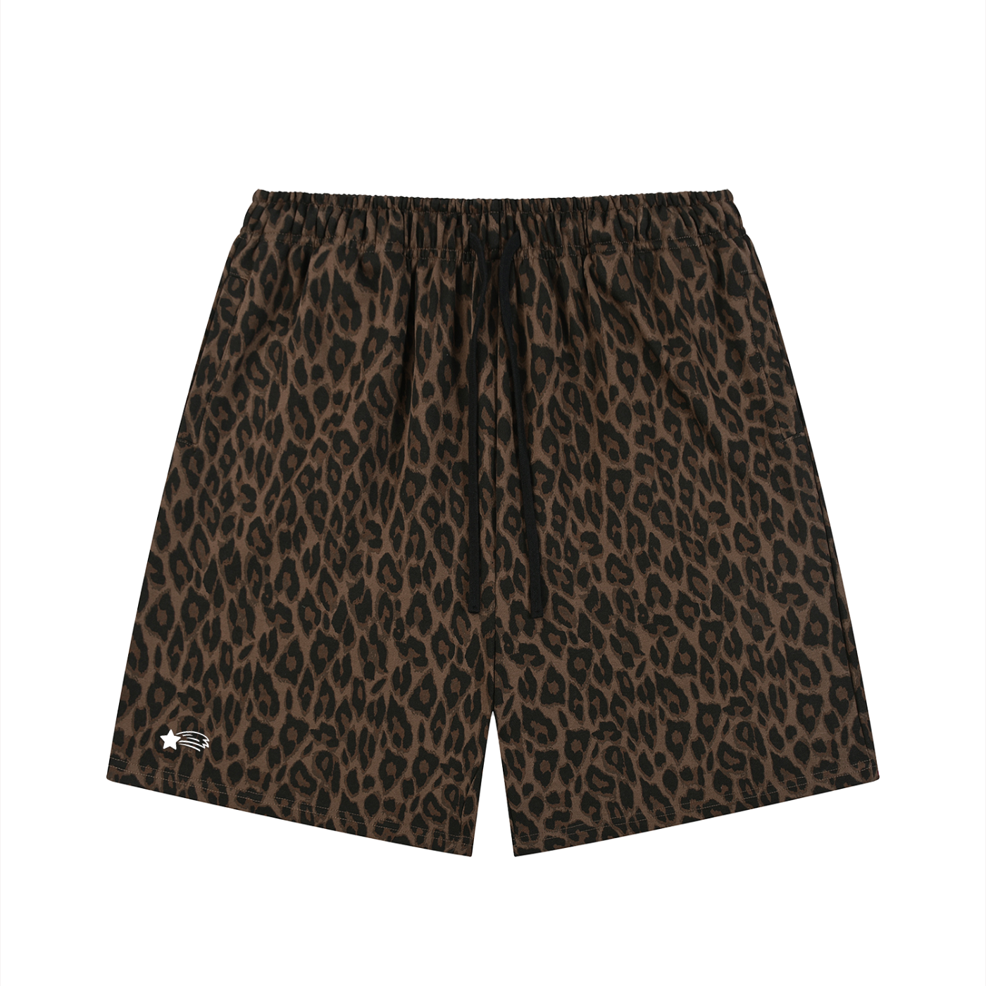 MountainStarGalaxy Unisex Heavyweight Leopard Drawstring Shorts