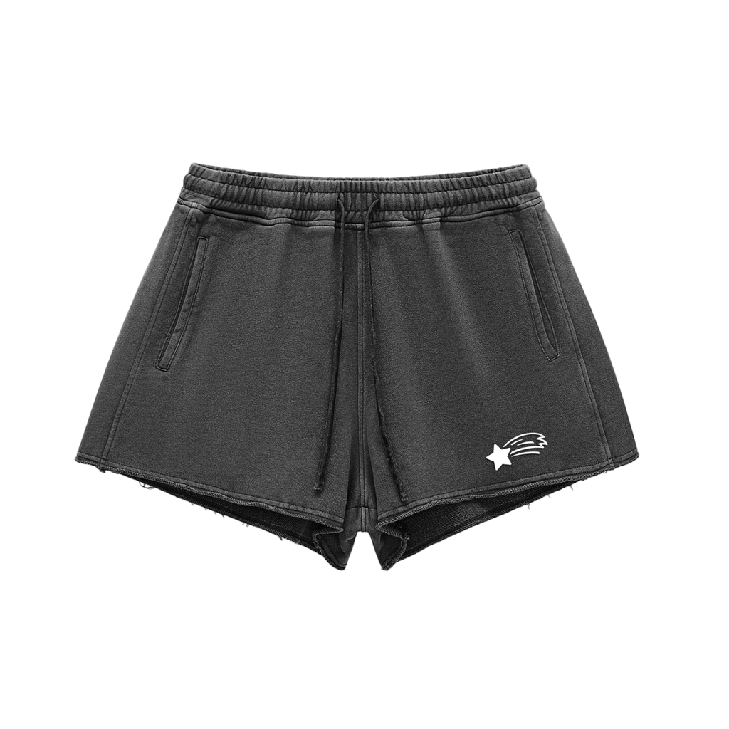 MountainStarGalaxy Women’s Natural dry
 Raw Edge Drawstring Shorts
