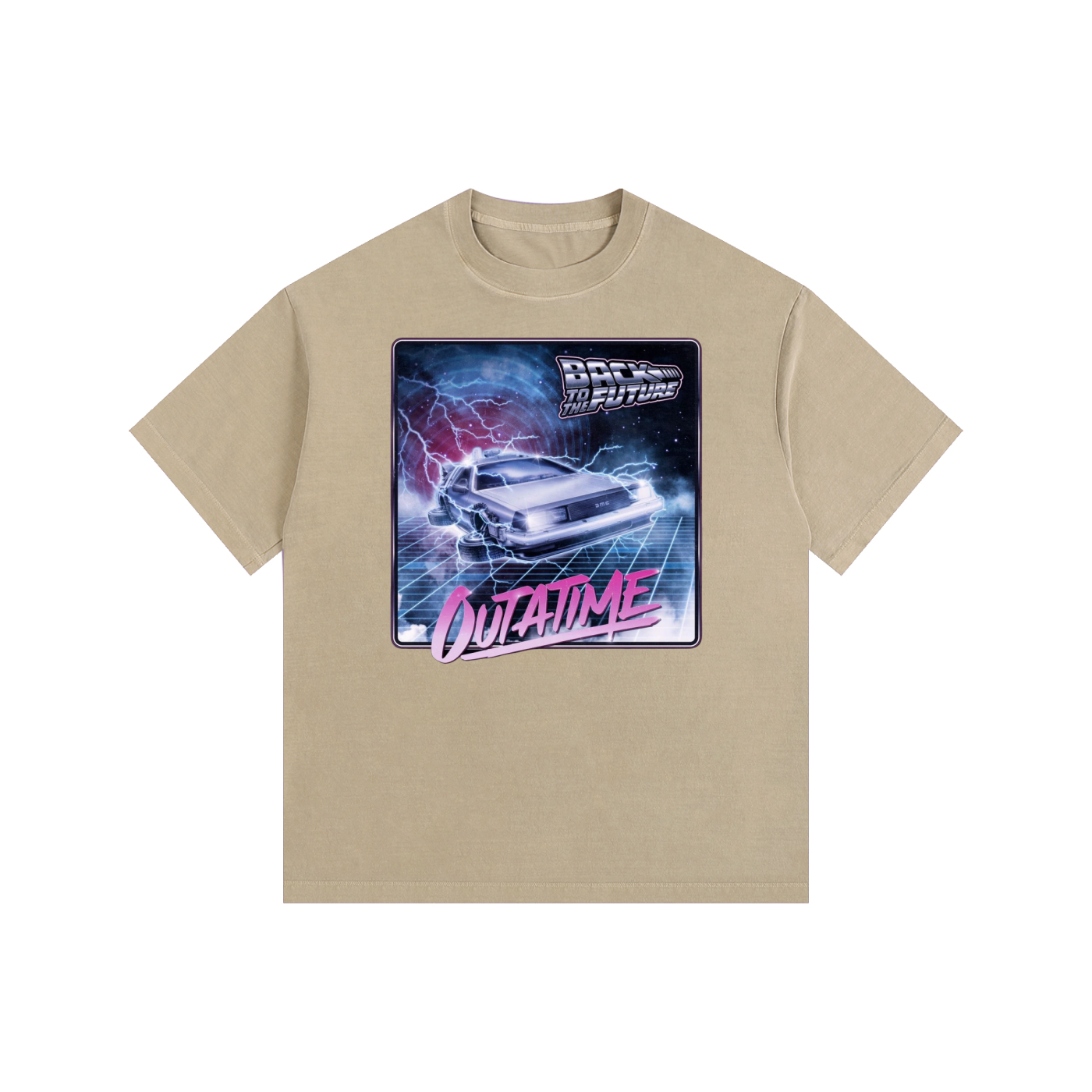 MountainStarGalaxy Unisex Vintage Washed Oversized Cotton Shirt Khaki