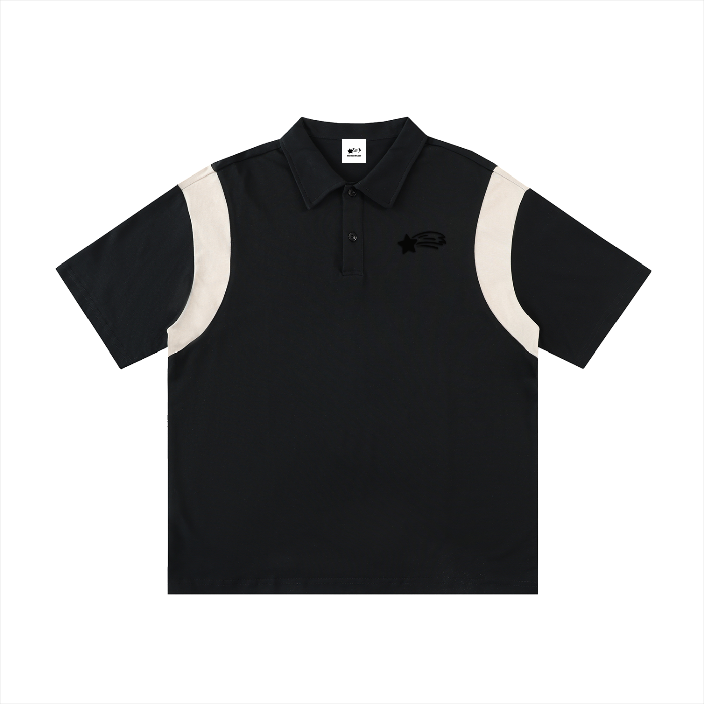 MountainStarGalaxy Unisex Cotton Contrast Panel Polo Shirt