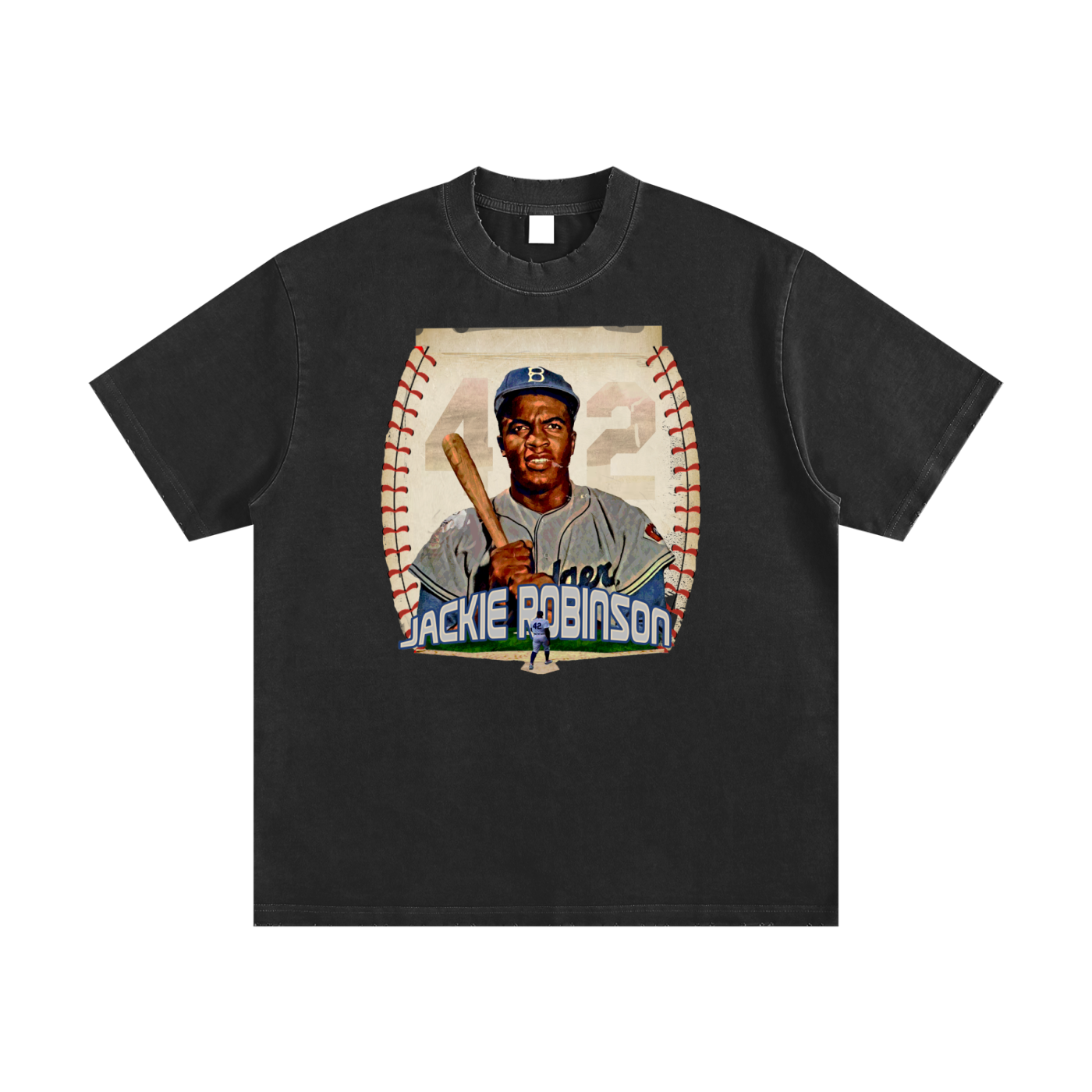 MountainStarGalaxy Unisex Heavyweight Vintage Washed Frayed Shirt Black