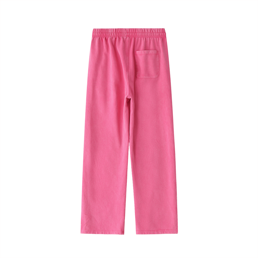 MountainStarGalaxy Unisex Vintage Washed Heavyweight Sweatpants Rose Red