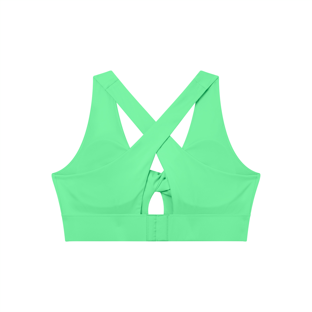 MountainStarGalaxy Women's Twist Front V-Neck Sports Bra