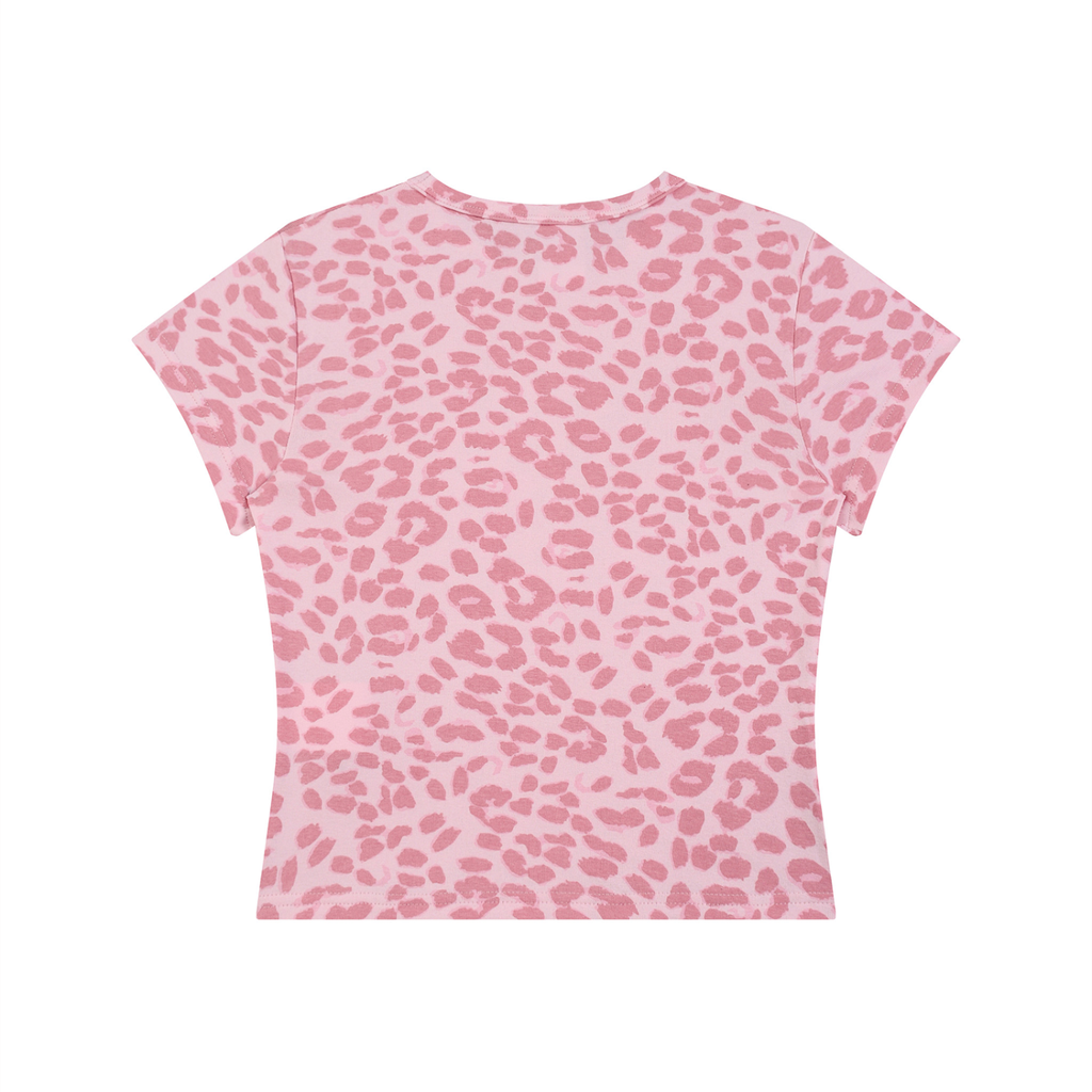 MountainStarGalaxy Women’s Leopard Print Crop T-Shirt