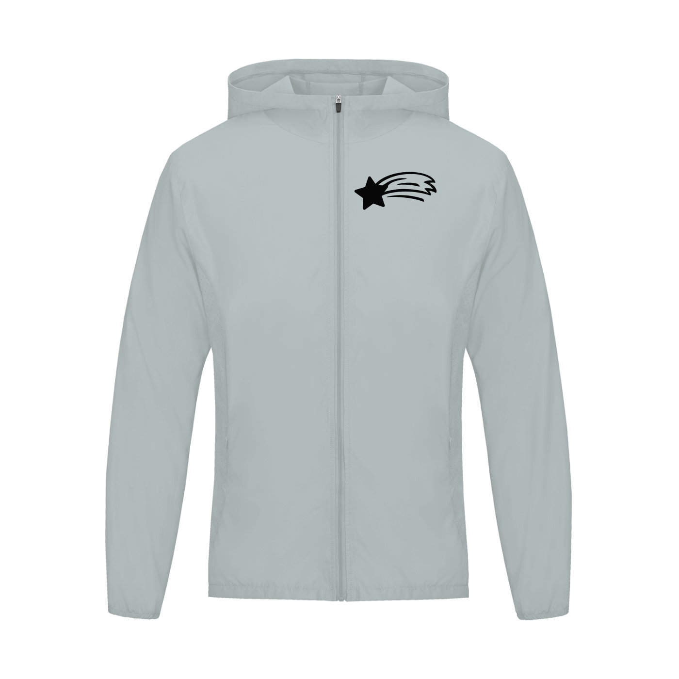 MountainStarGalaxy Men’s Soft Hooded Sports Jacket Light Gray