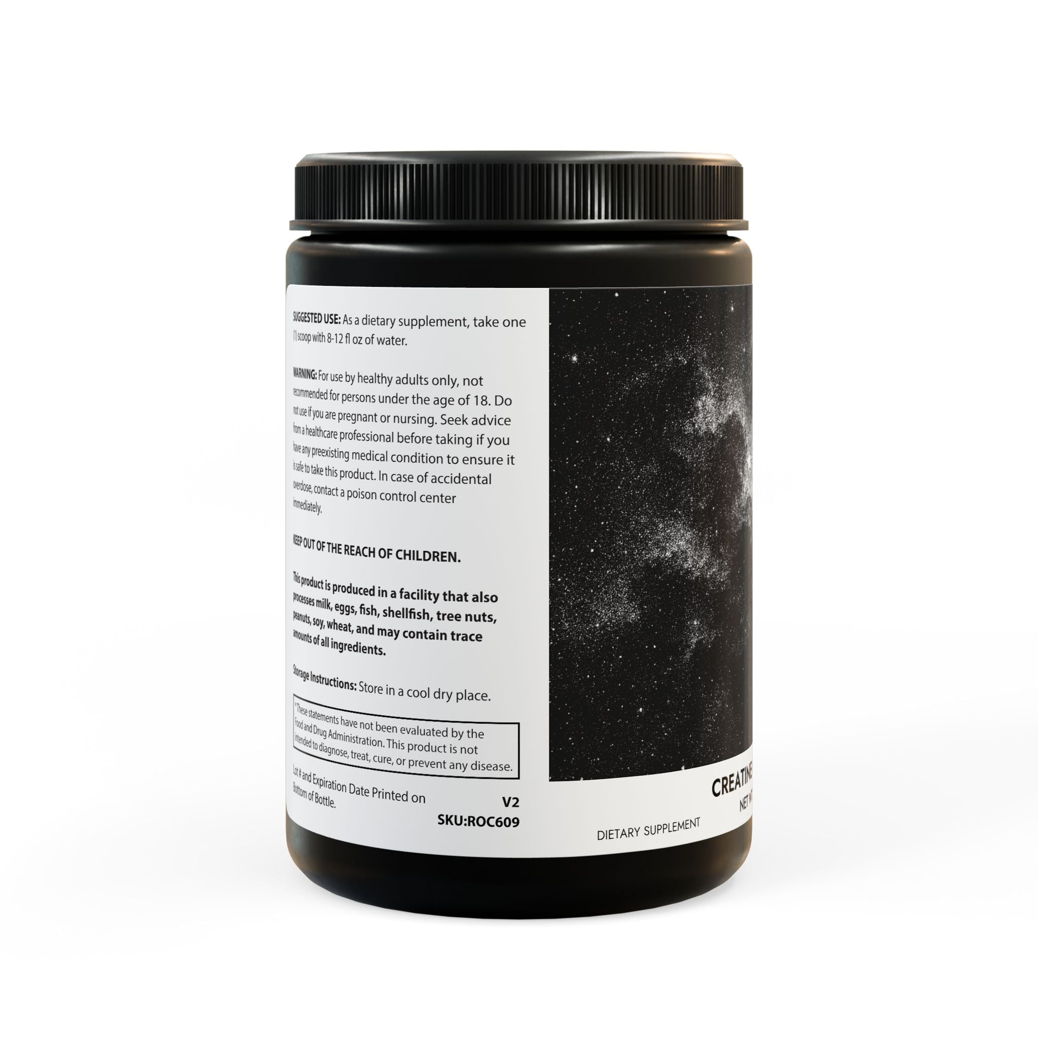 MountainStarGalaxy Creatine Monohydrate Supplement (300g, 10.58oz)