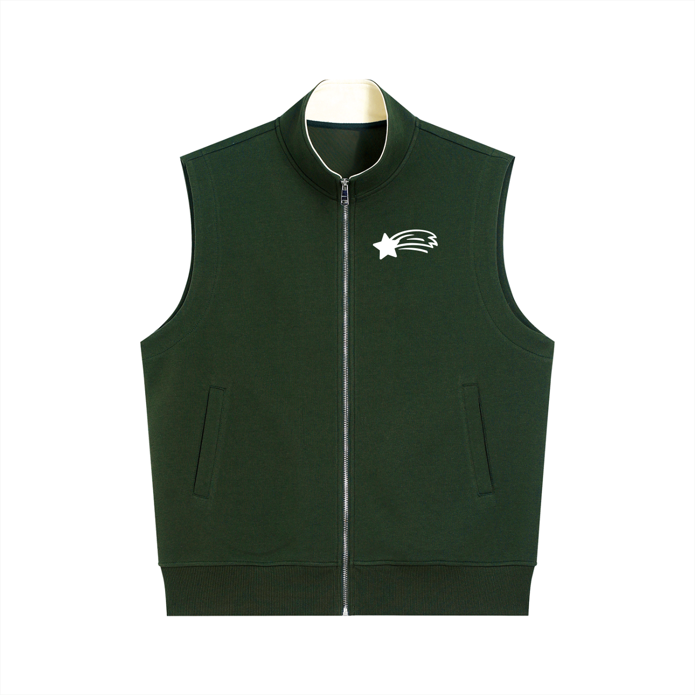 MountainStarGalaxy Essential Heavyweight Vest Dark Green