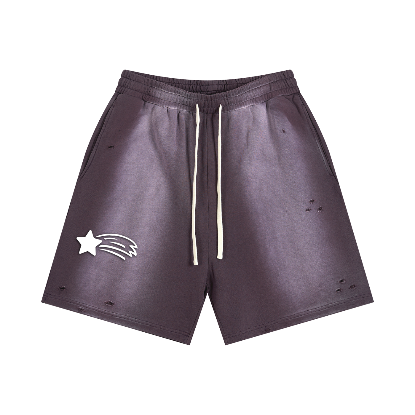 MountainStarGalaxy Sun Fade Distressed Shorts