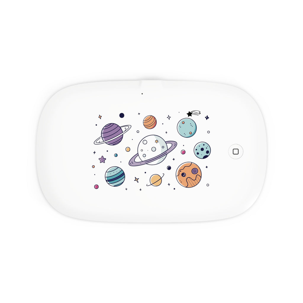 MountainStarGalaxy Space Planet UV Phone Sanitizer & Wireless Charging Pad White One size